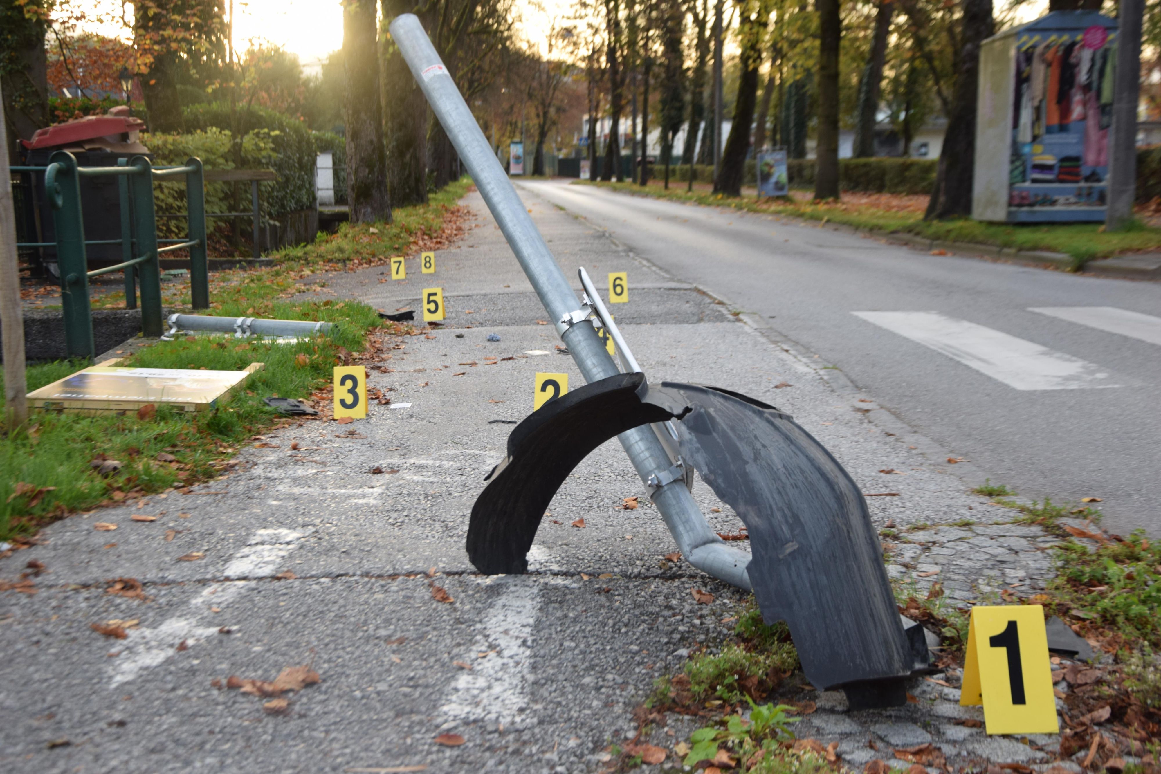 Am Dienstag kam es zu einem heftigen Verkehrsunfall in Salzburg.