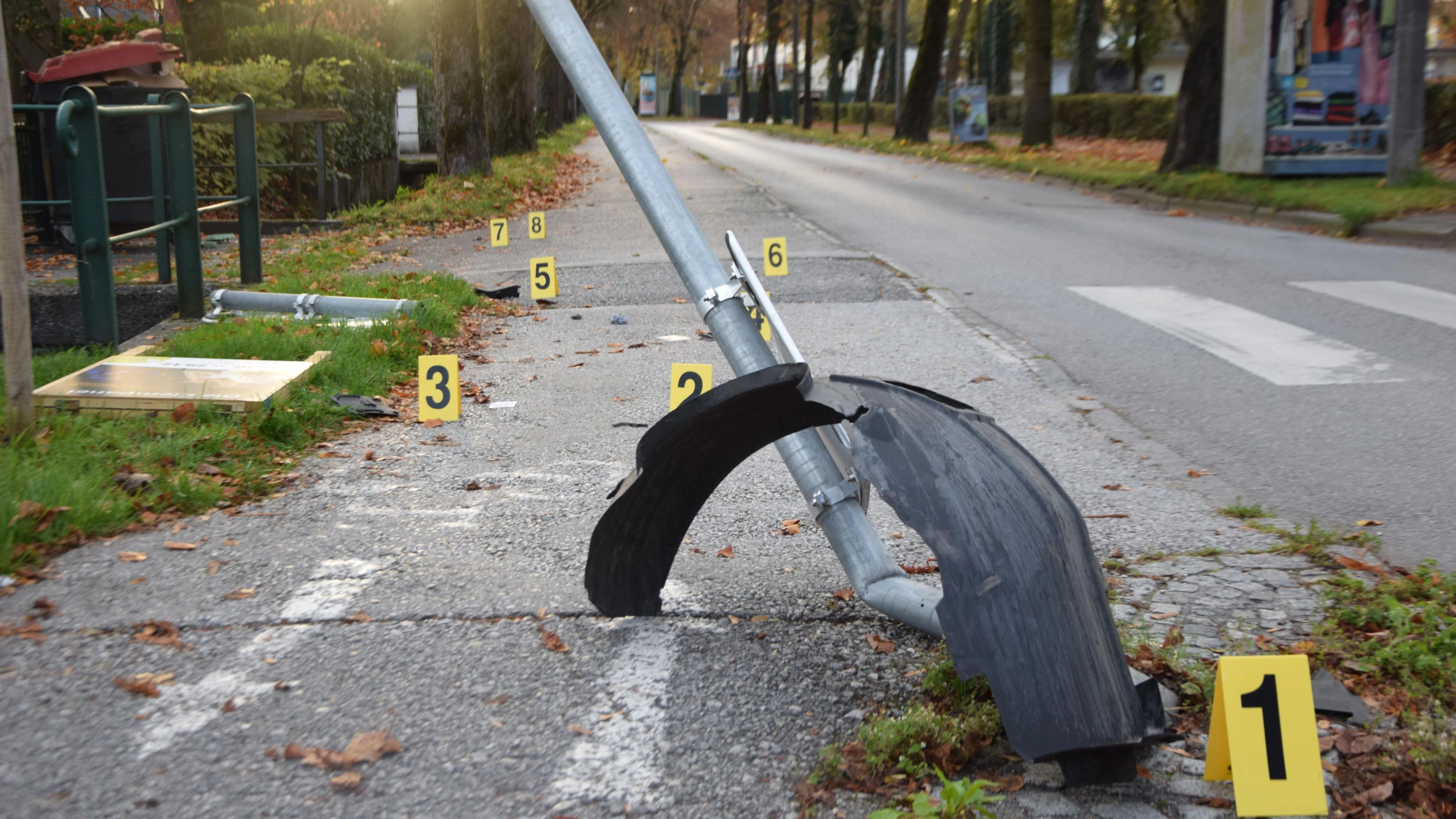 Am Dienstag kam es zu einem heftigen Verkehrsunfall.