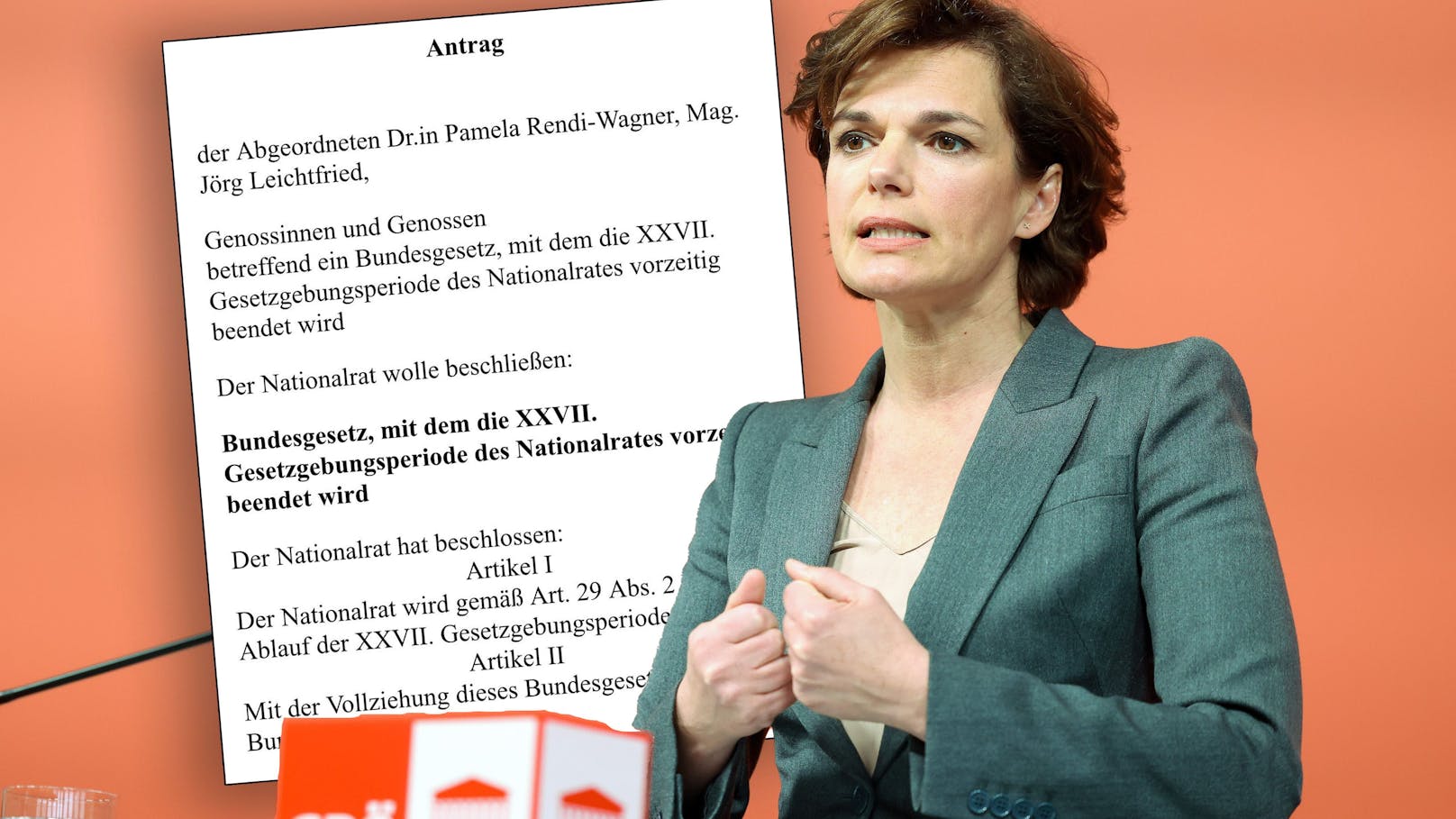 Auch die Rendi-Wagner-SPÖ will jetzt Neuwahlen.
