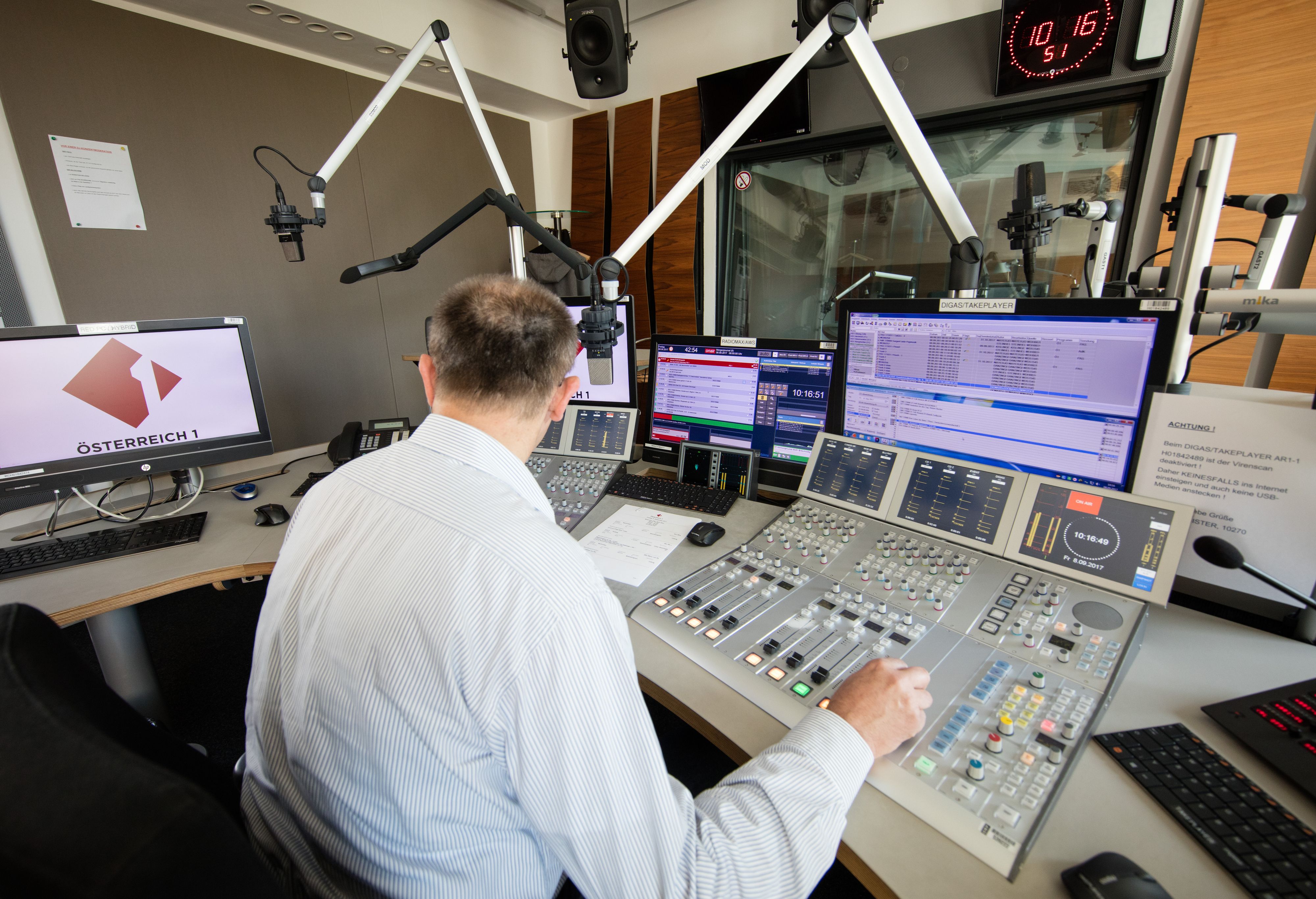 Ein Sendeausfall störte das Ö1-