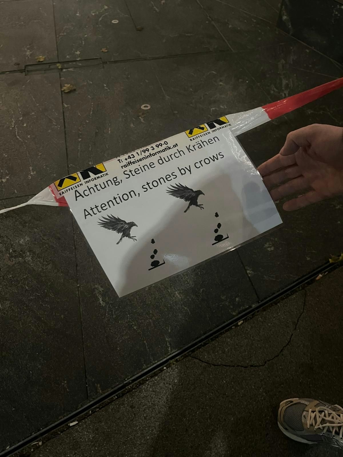 Ein Anrainer wurde auf die Absperrung aufmerksam. 