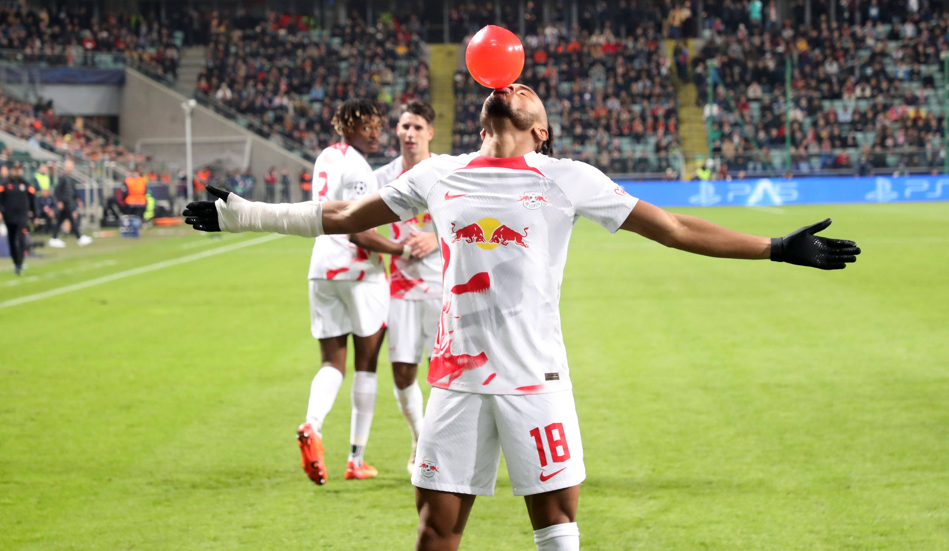 Leipzig-Star sorgt mit Ballon-Jubel für Aufsehen