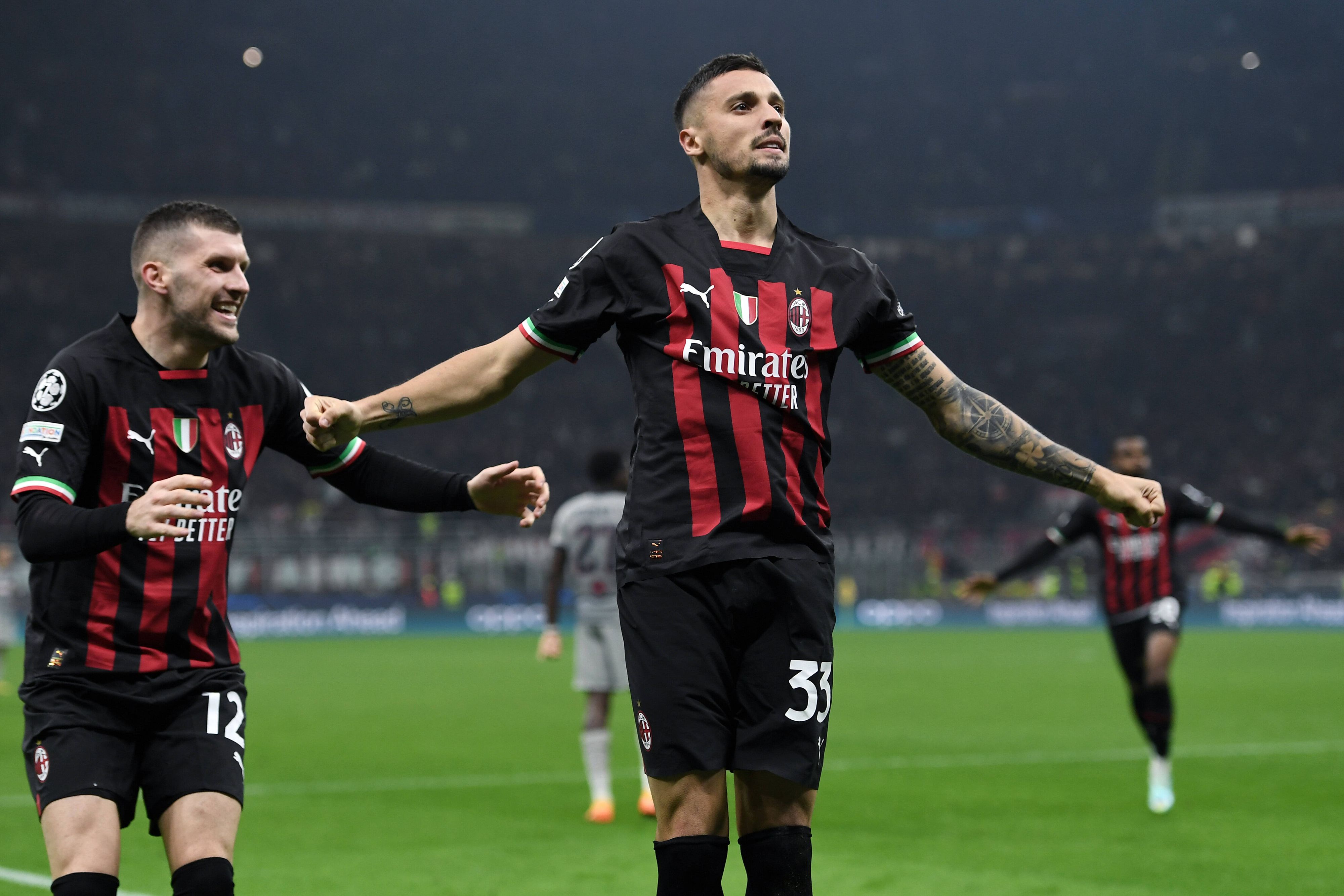 Olivier Giroud war gegen Salzburgs Milans Mann des Spiels. 