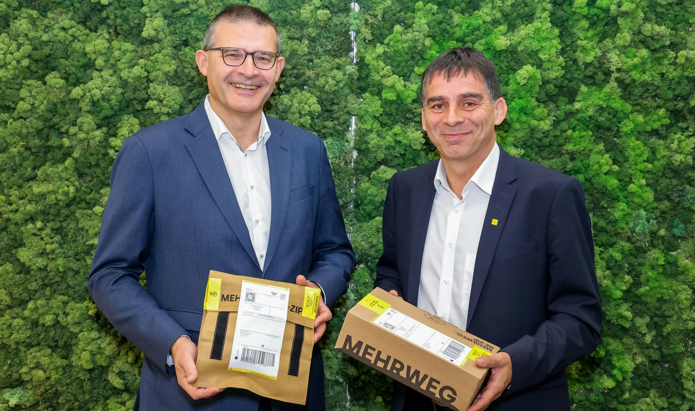 Paket- und Logistik-Boss Peter Umundum (rechts)