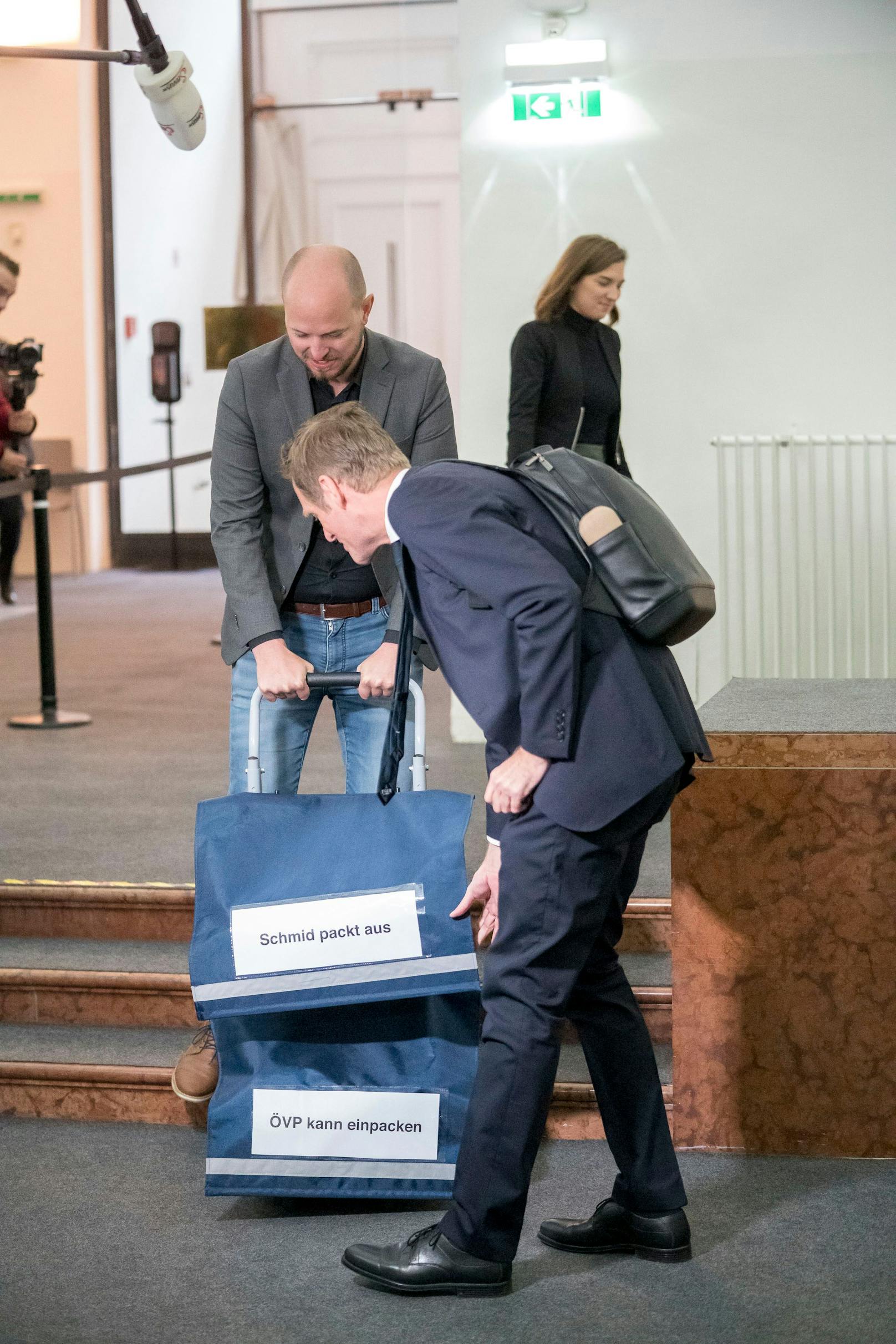 Kai Jan Krainer von der SPÖ bei seiner Ankunft