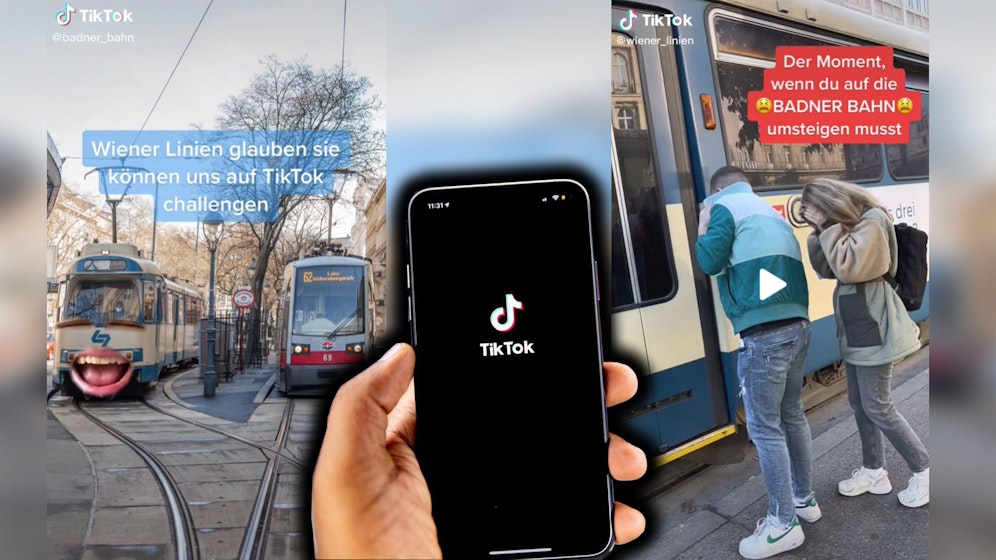 Die beiden Öffi-Unternehmen challengen sich jetzt auf TikTok.