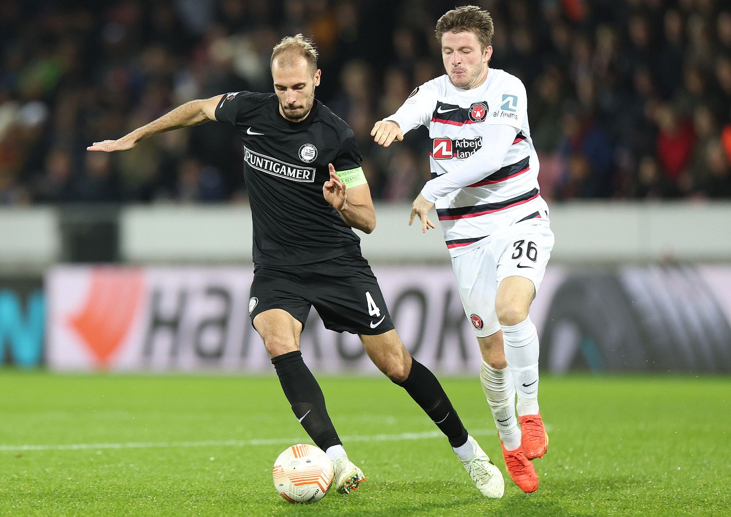 Sturm Graz gegen Midtjylland. 