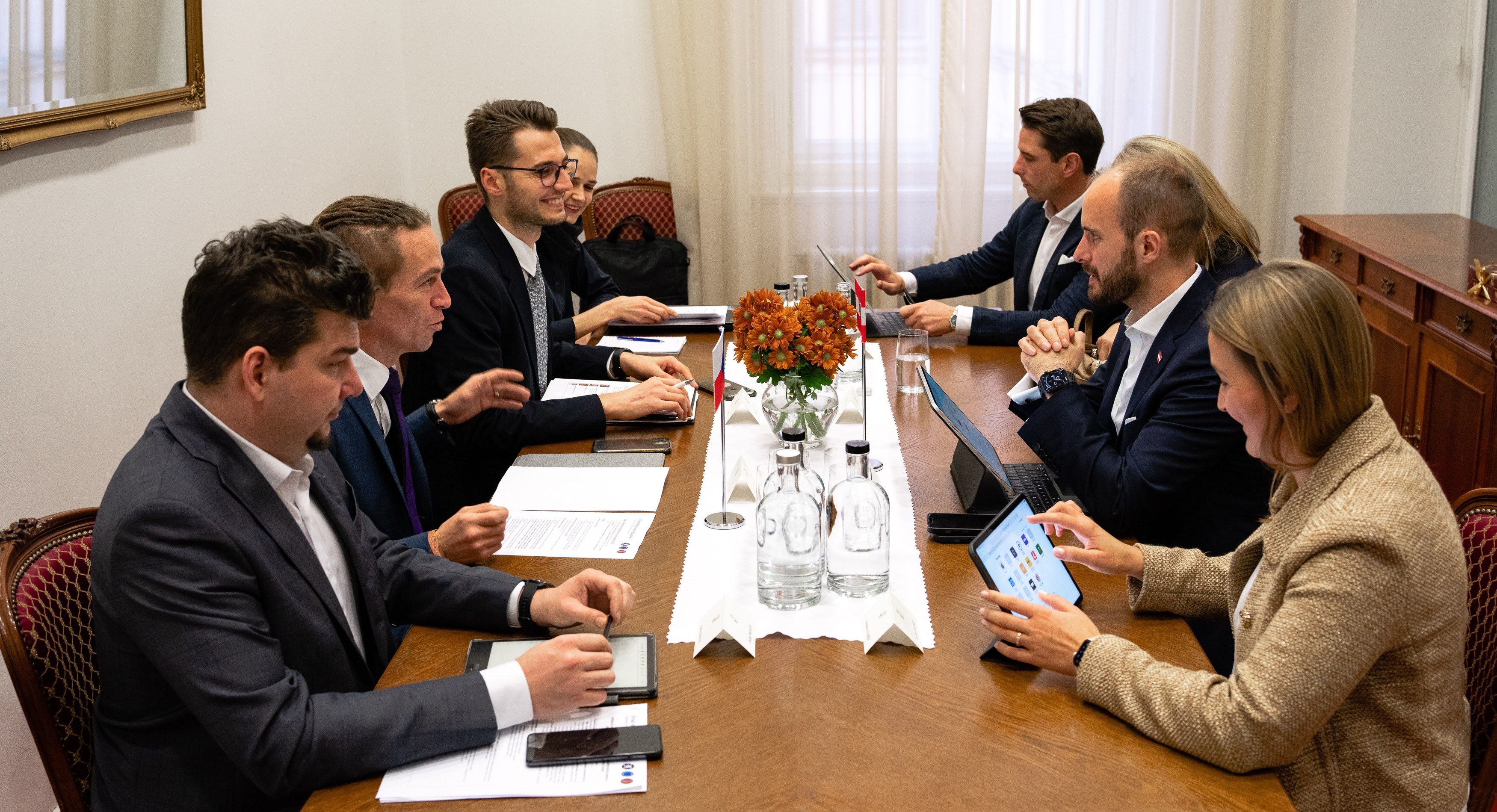 Die Delegation besprach mit den tschechischen Kollegen unter anderem Sicherheitsfragen.