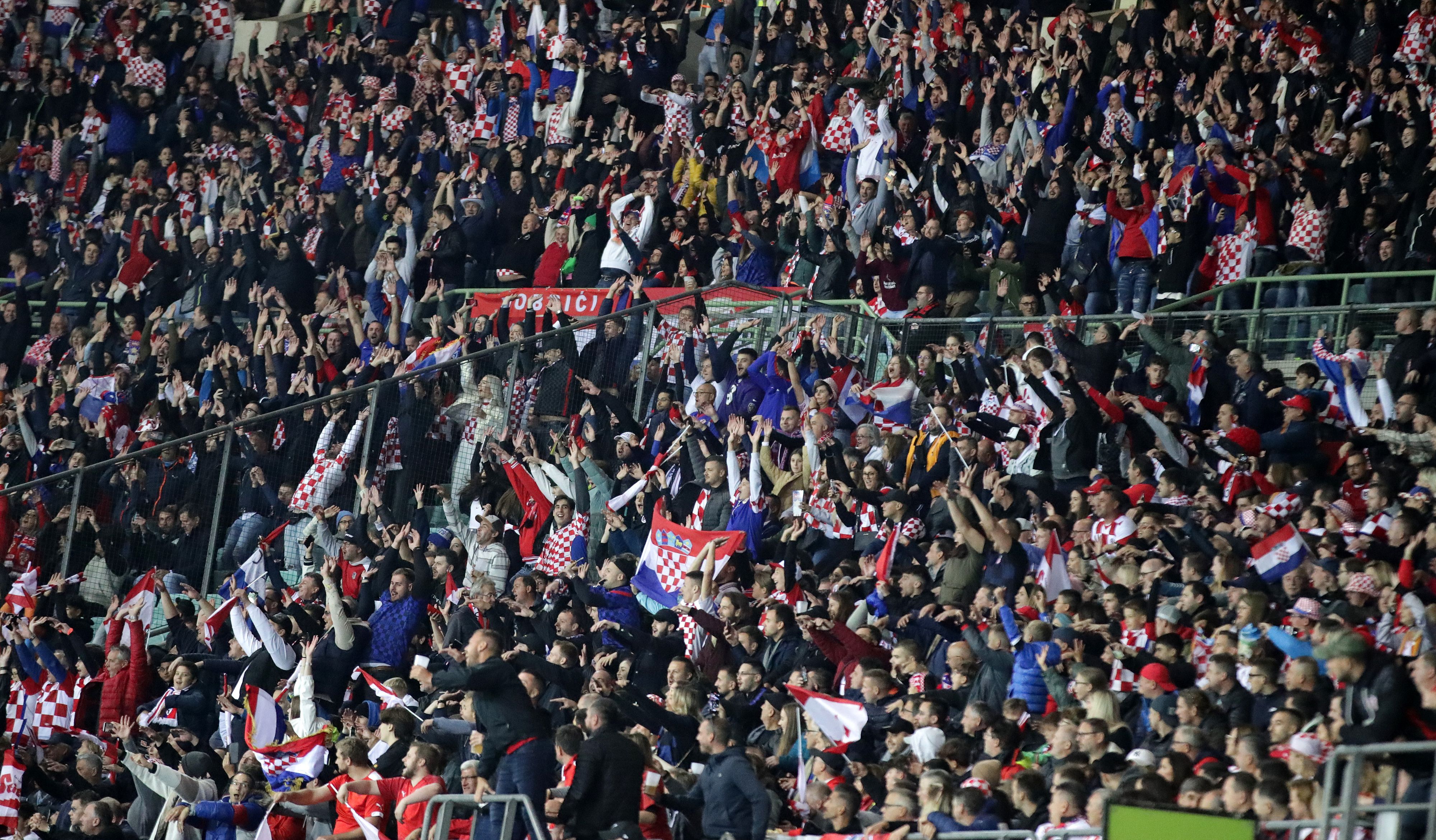 Einige kroatische Fans sorgte in Wien für einen Eklat.