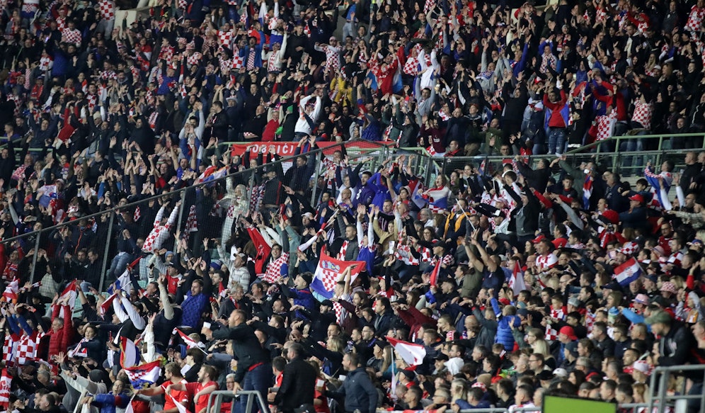 Einige kroatische Fans sorgte in Wien für einen Eklat.