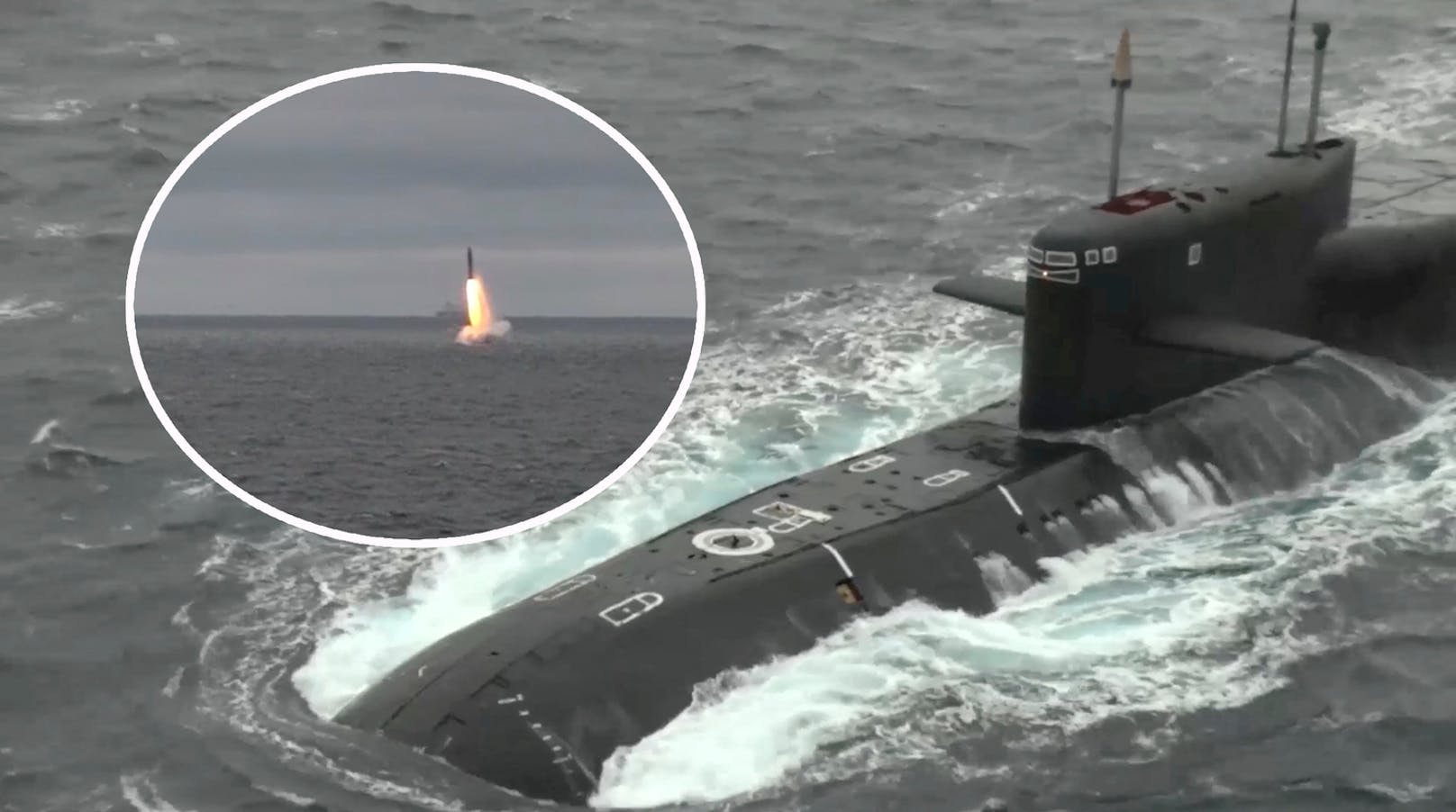 Russland schießt Rakete von neuestem Atom-U-Boot ab
