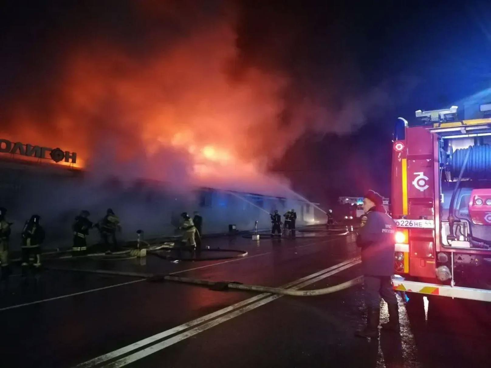Beim Brand im Nachtclub Polygon in Kostroma starben mehrere Menschen.