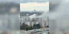 Brand in Wien – Rauchsäule kilometerweit zu sehen