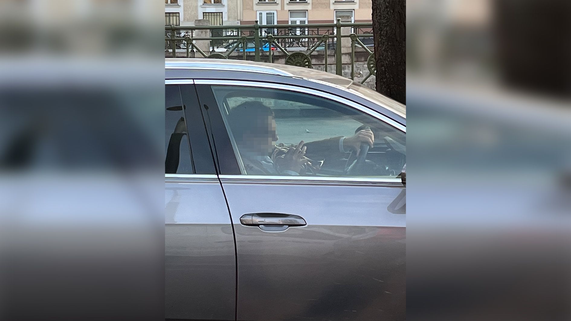 "Heute"-Leserreporter Gerold musste beim Anblick des Trompeten-Lenkers ziemlich schmunzeln.