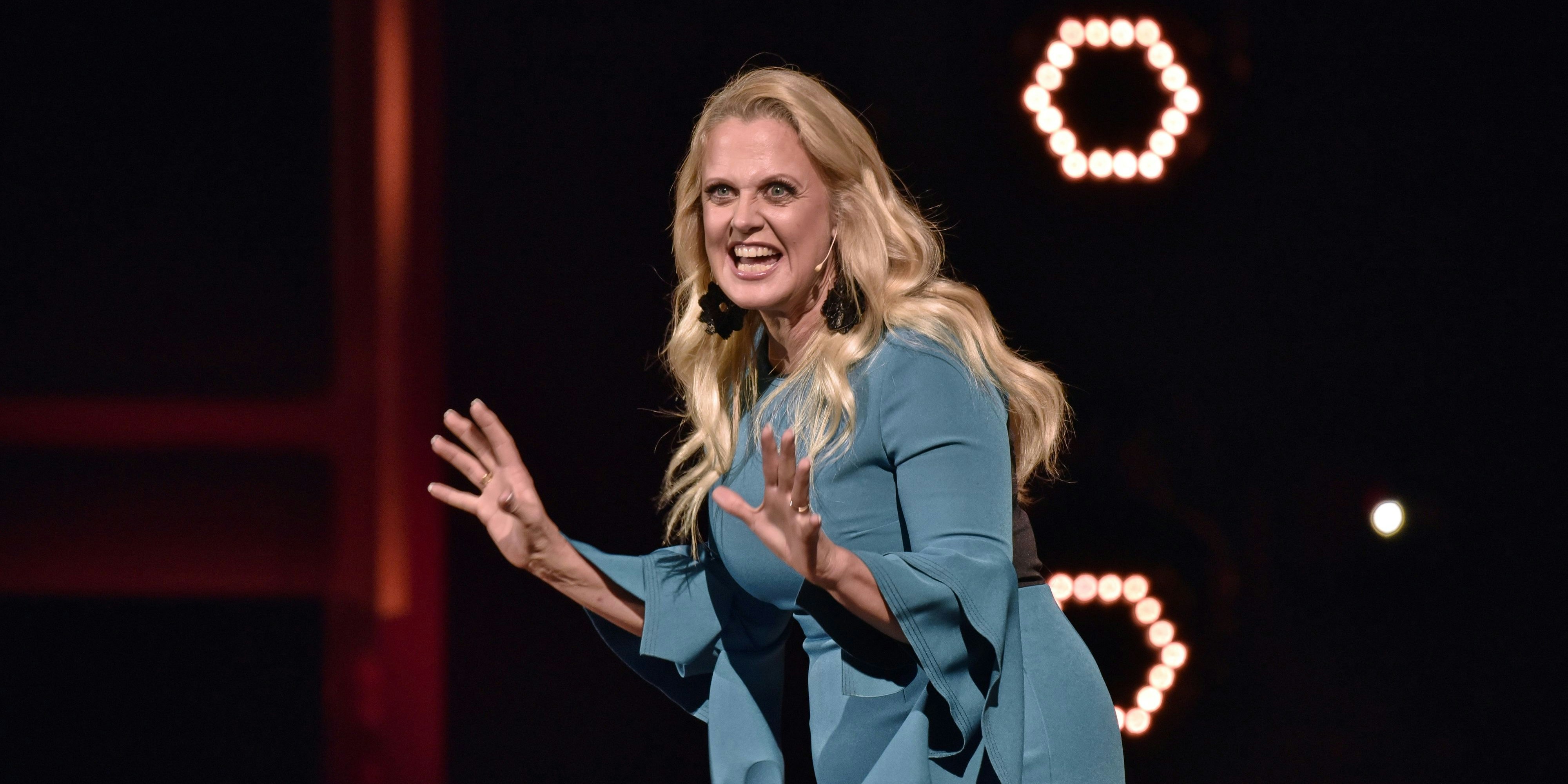 Barbara Schöneberger stand plötzlich ganz alleine da.