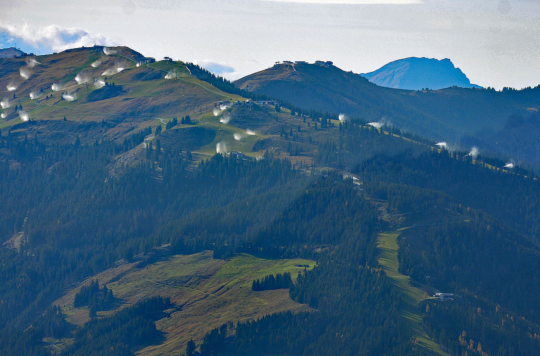 Schneekanonen am Großen Asitz bei Leogang