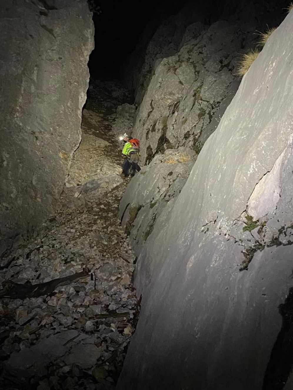 Nächtliche Bergung vom Schneeberg
