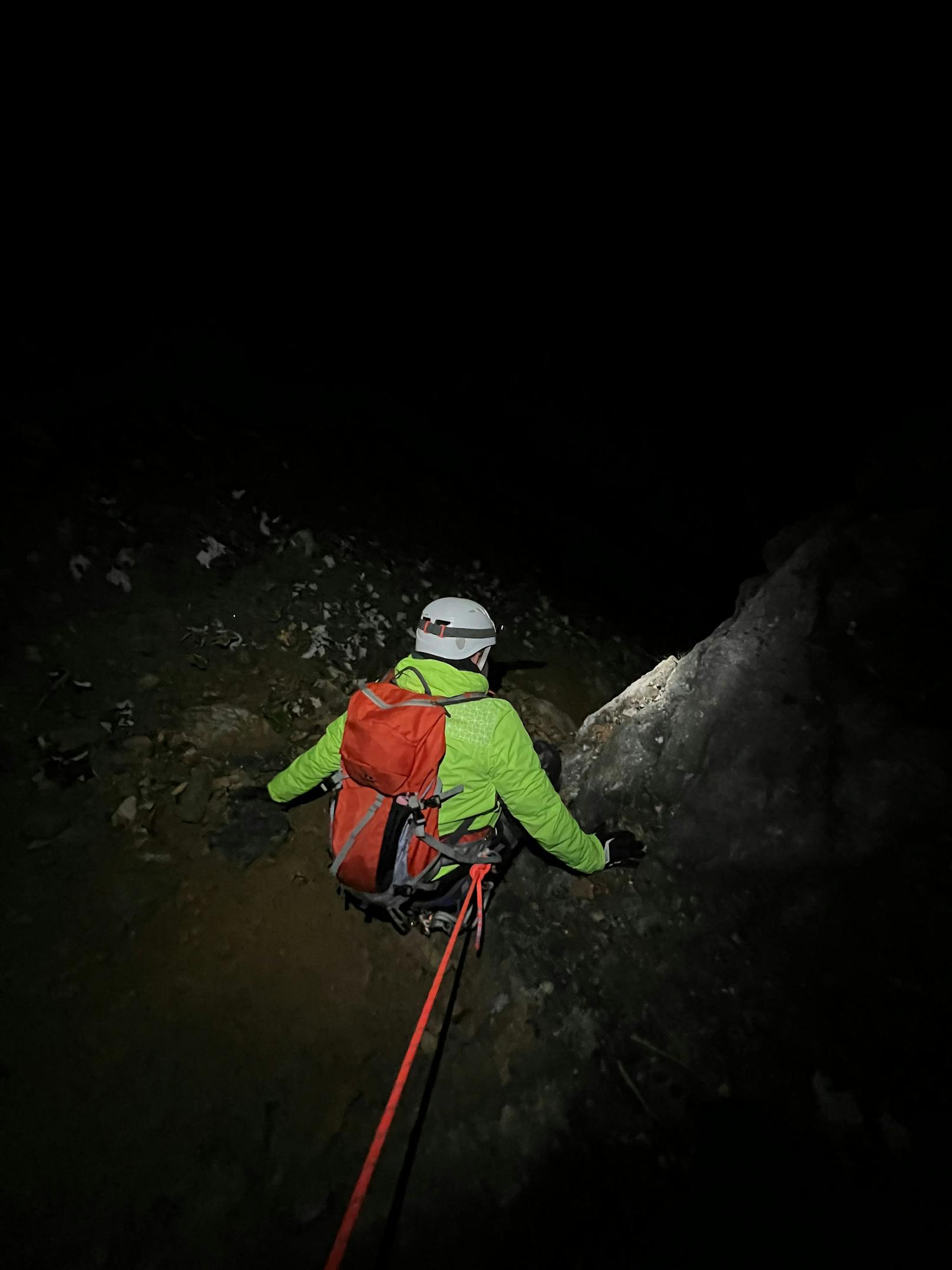 Nächtliche Bergung vom Schneeberg