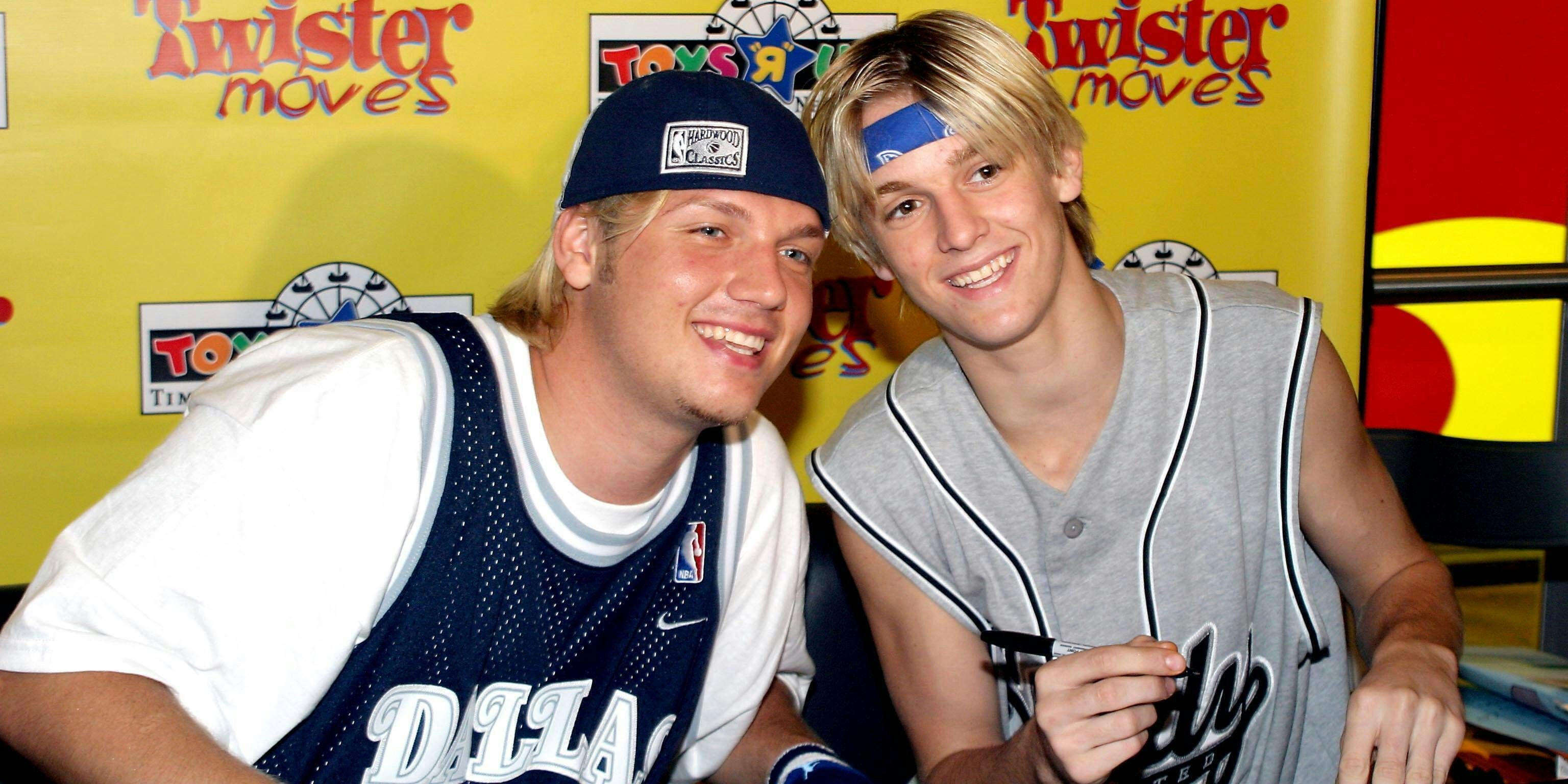  Nick und Aaron Carter 2003. Später sollen die Brüder zerstritten gewesen sein.