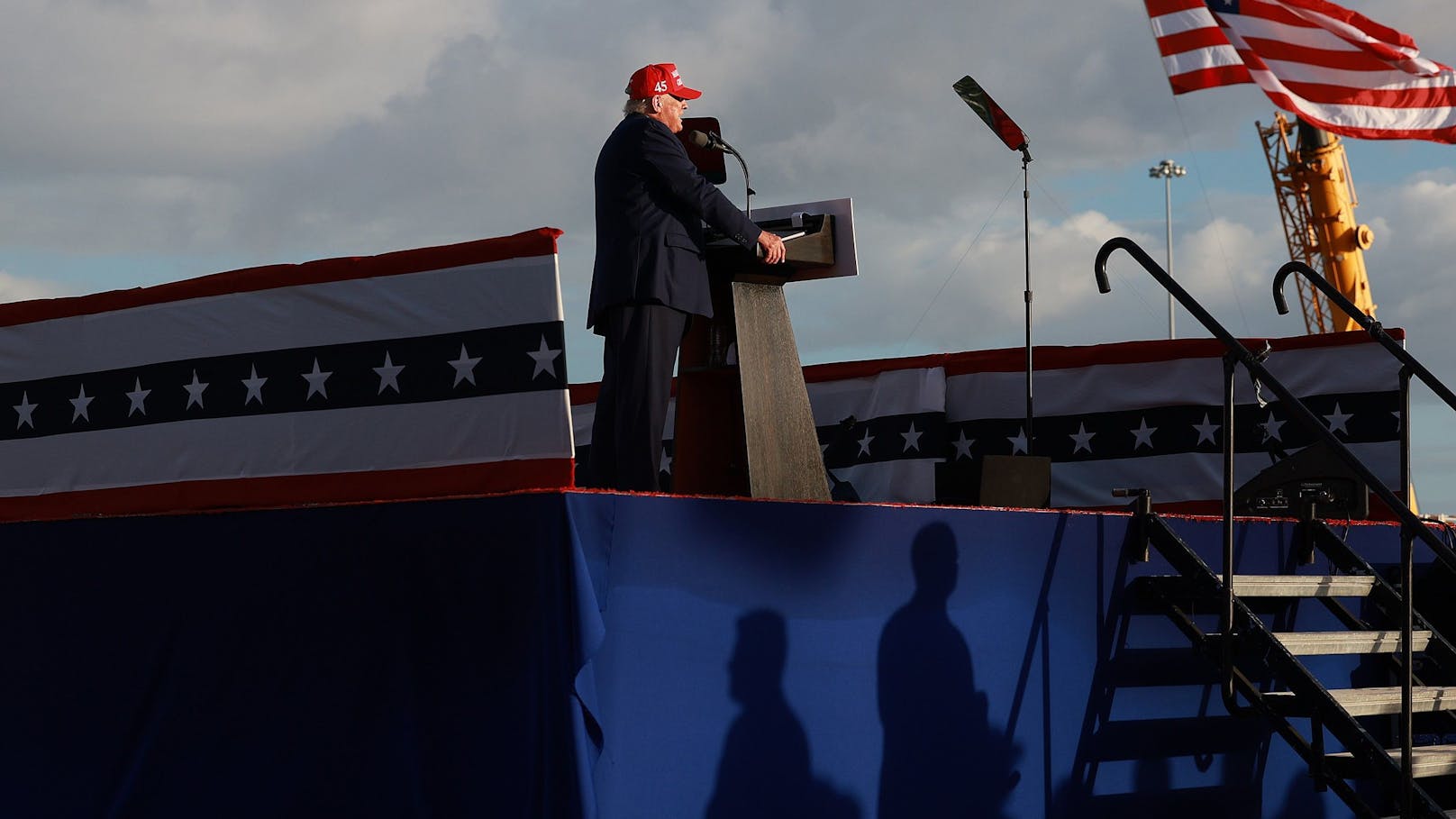 Ex-US-Präsident Donald Trump bei seiner Rede in Florida.