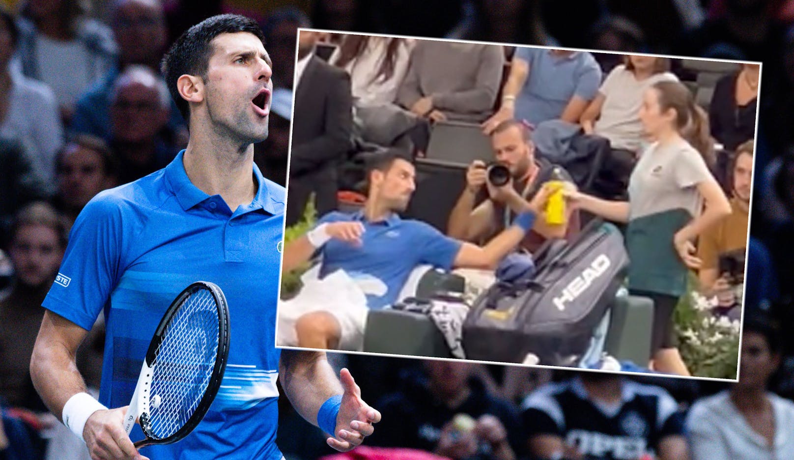 Video-Aufreger: Bekommt Djokovic hier Doping-Trank?