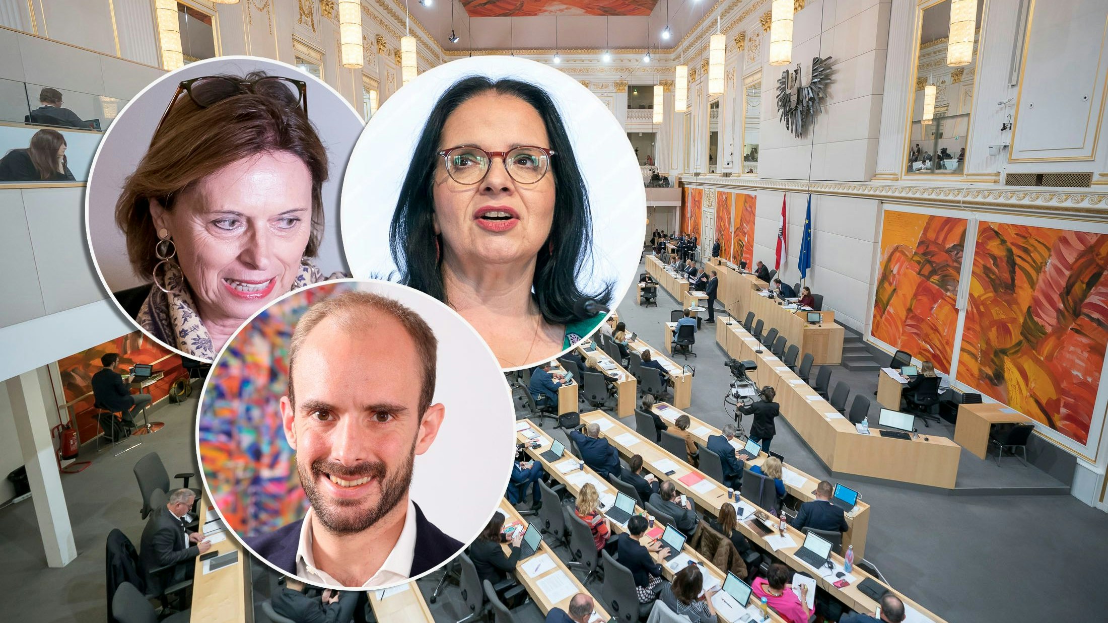 Hättest du sie erkannt? Die Staatssekretäre Kraus-Winkler (l.), Mayer (r.), Tursky