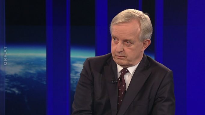 Johannes Steinhart, Präsident der Österreichischen Ärztekammer, in der ZIB2 mit Armin Wolf am 8. November 2022.