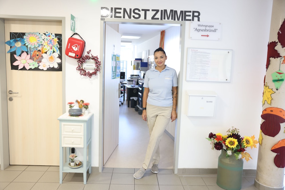 Aleksandra Todorović arbeitet als Pflegefachassistentin im Pflegewohnhaus St. Leopold in Klosterneuburg.