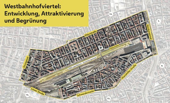 Das Areal entlang der Felberstraße soll umgebaut werden – die Stadt präsentierte am Montag die ersten Pläne dazu.