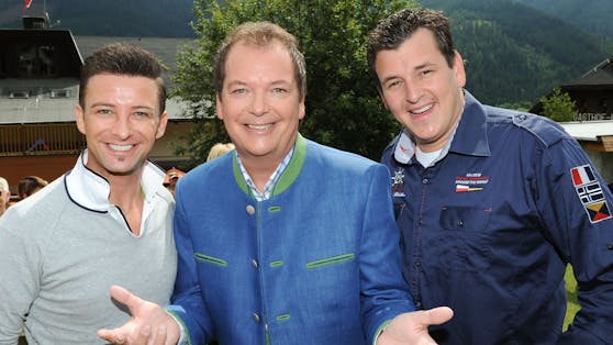 Gipfeltreffen der Stars beim "Wenn die Musi spielt - Open Air 2012" mit Marco Ventre, Arnulf Prasch und Marc Pircher.