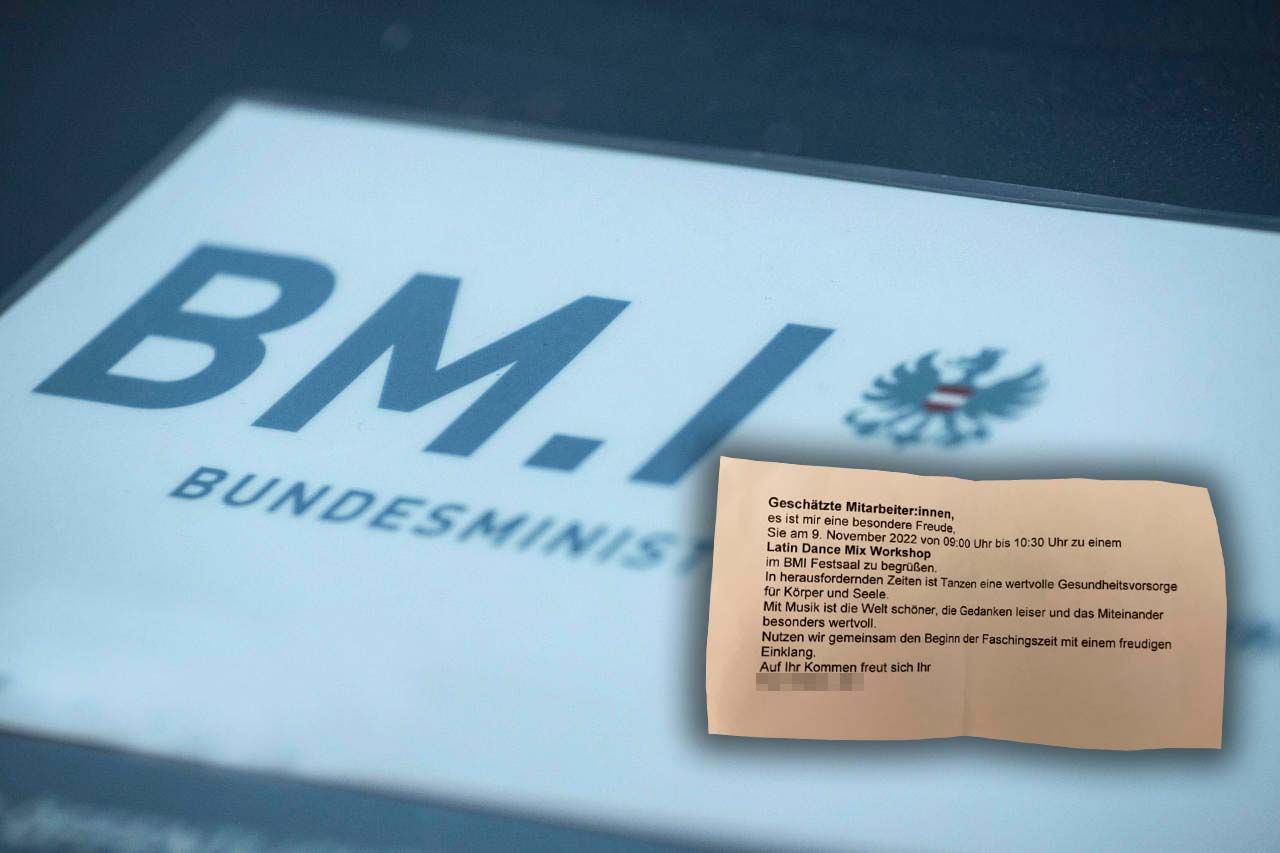 Die Einladungen wurden an bestimmte Beamte einer Sektion verschickt.