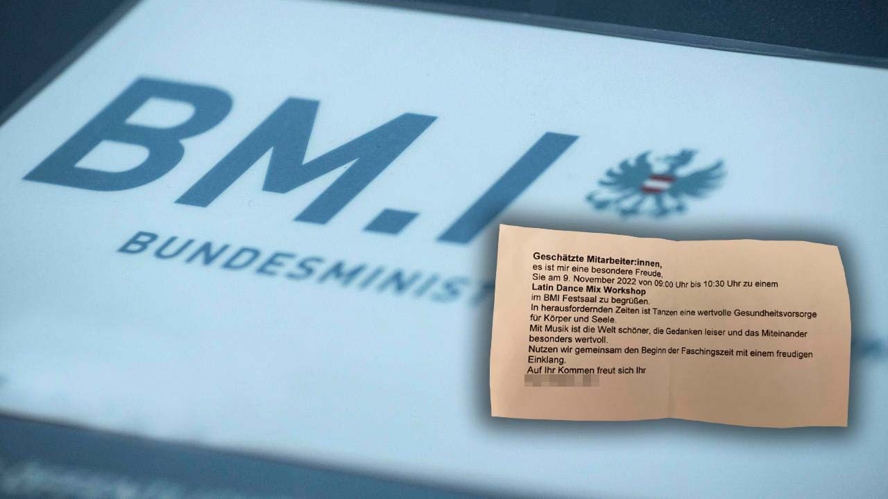 Die Einladungen wurden an bestimmte Beamte verschickt.