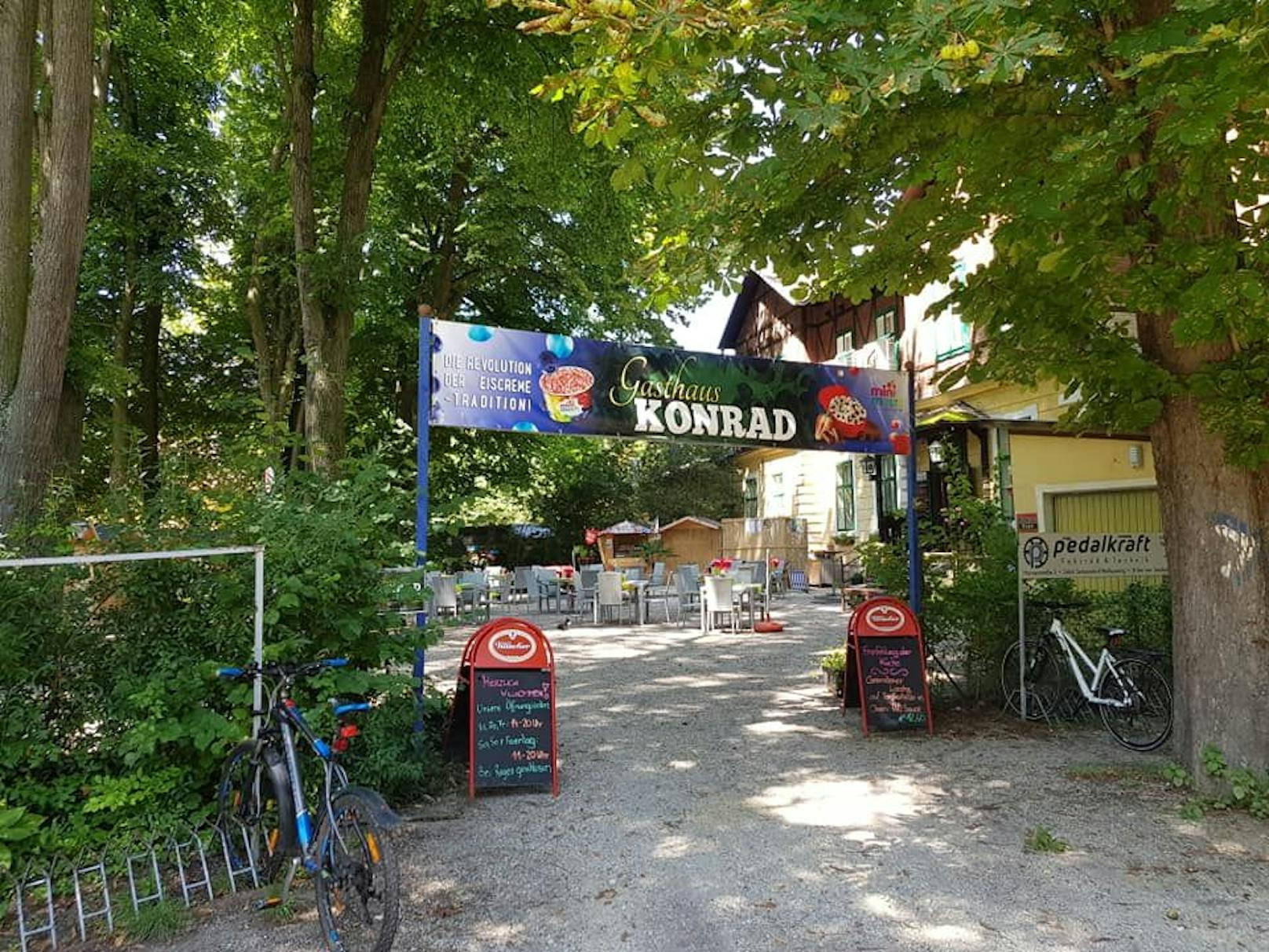 Das Gasthaus Konrad in der Stockerauer Au.