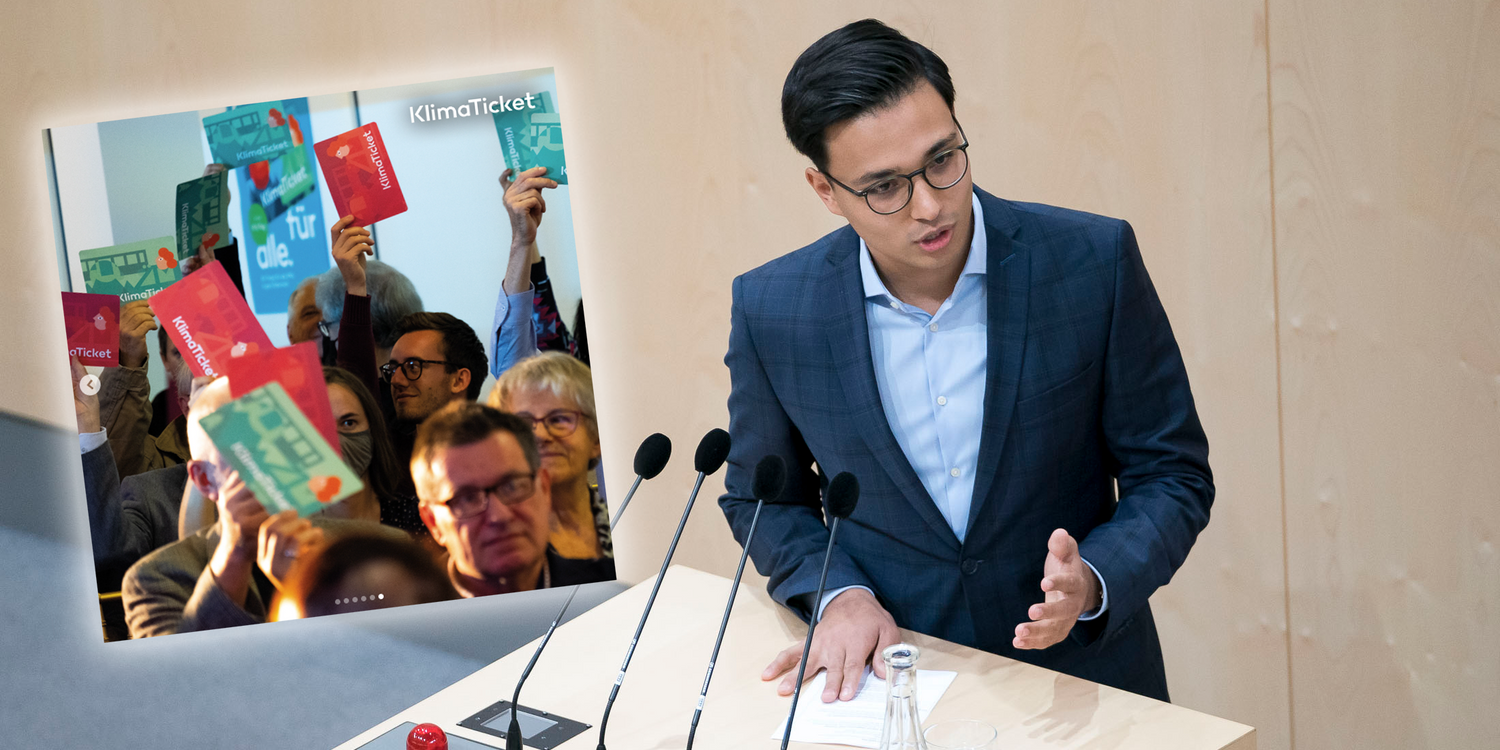 NEOS-Abgeordneter Yannick Shetty will wissen, wie viele diese Party kostete.