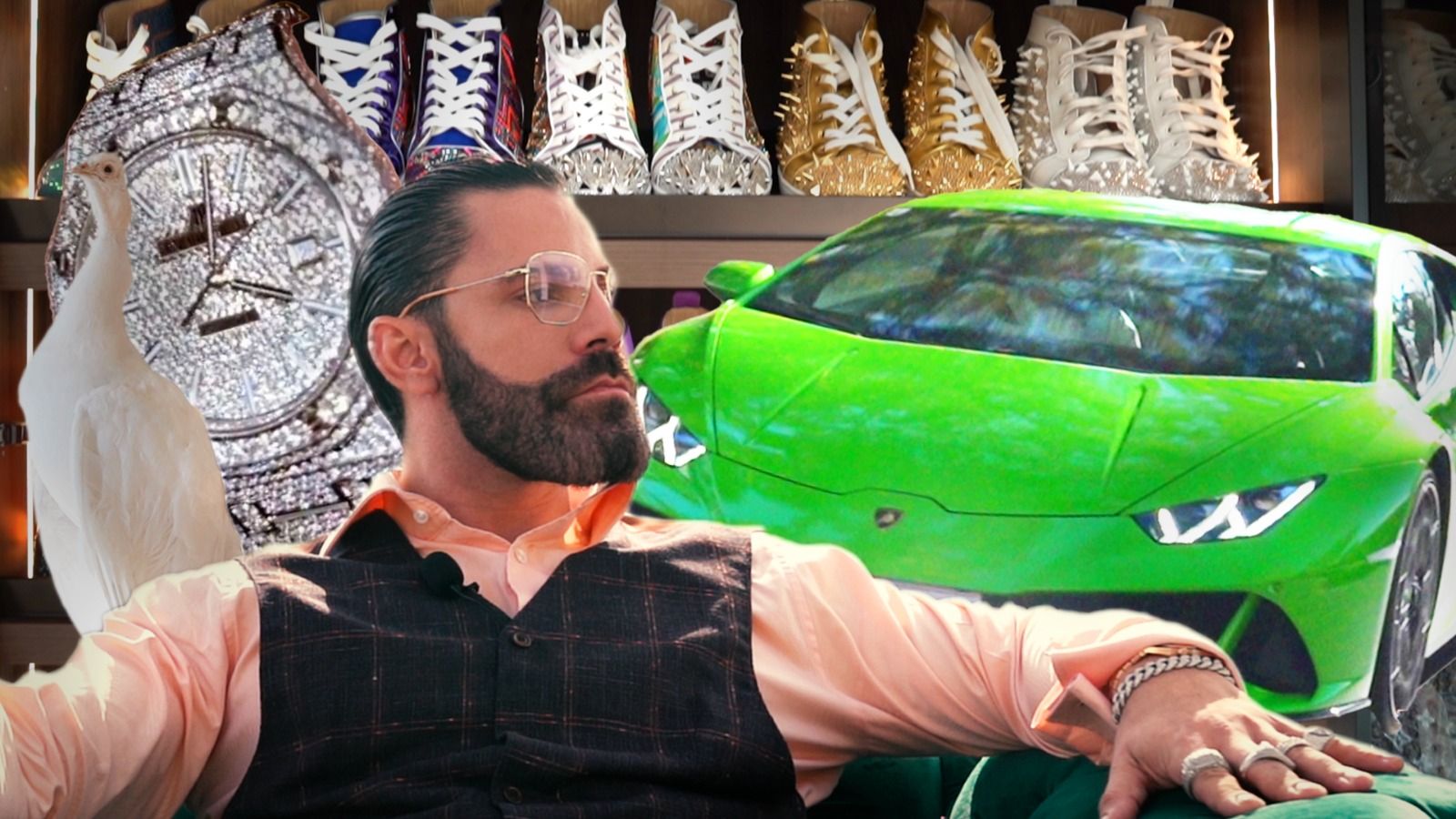 In der Video-Tour gibt es weit mehr als Lambo, Pfau und Bling-Bling zu sehen.