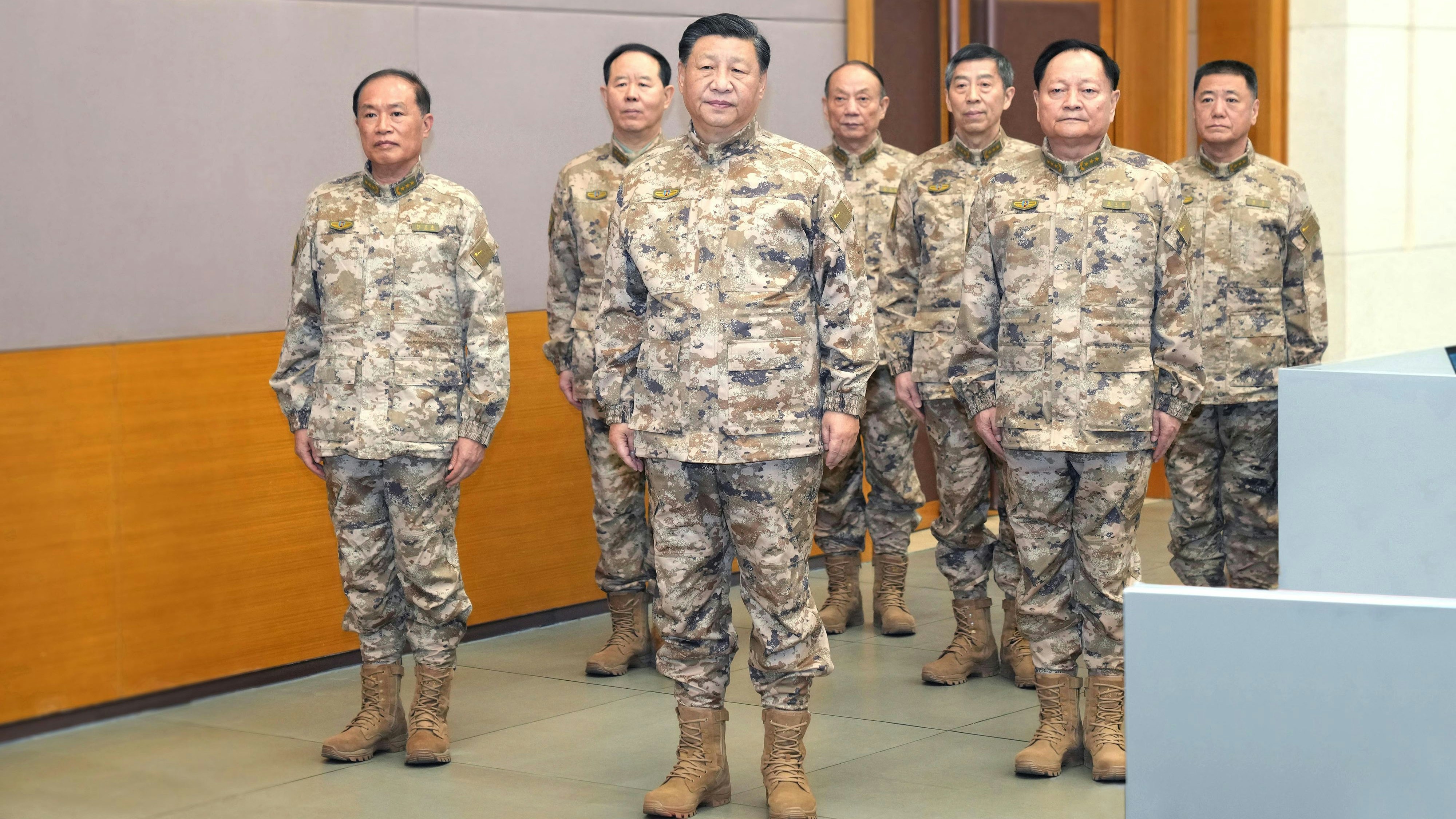 Chinas Machthaber Xi Jinping besuchte seine ranghöchsten Militärs.