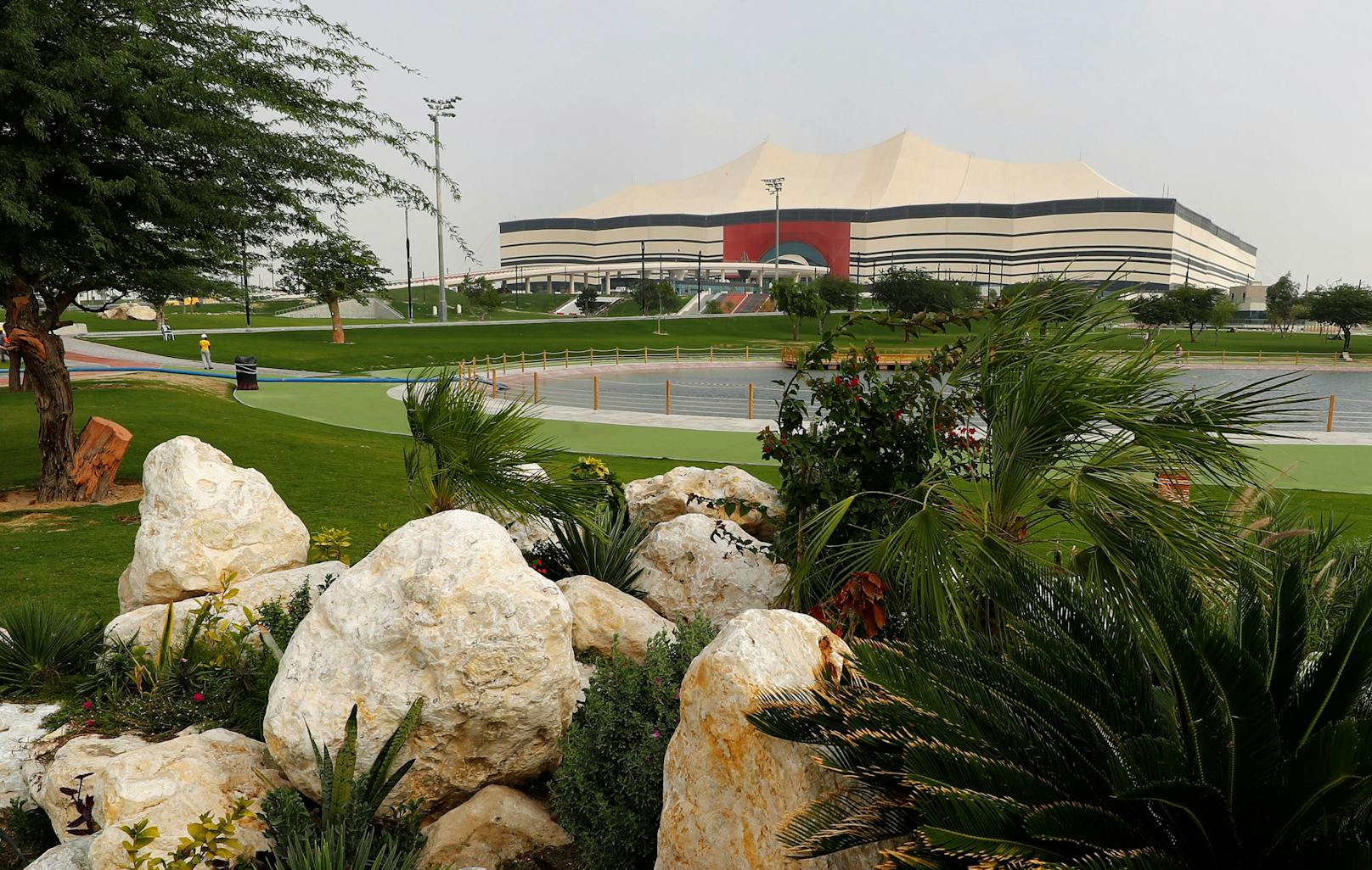 Das Al Bayt in Al Khor bietet 60.000 Zuschauern Platz.