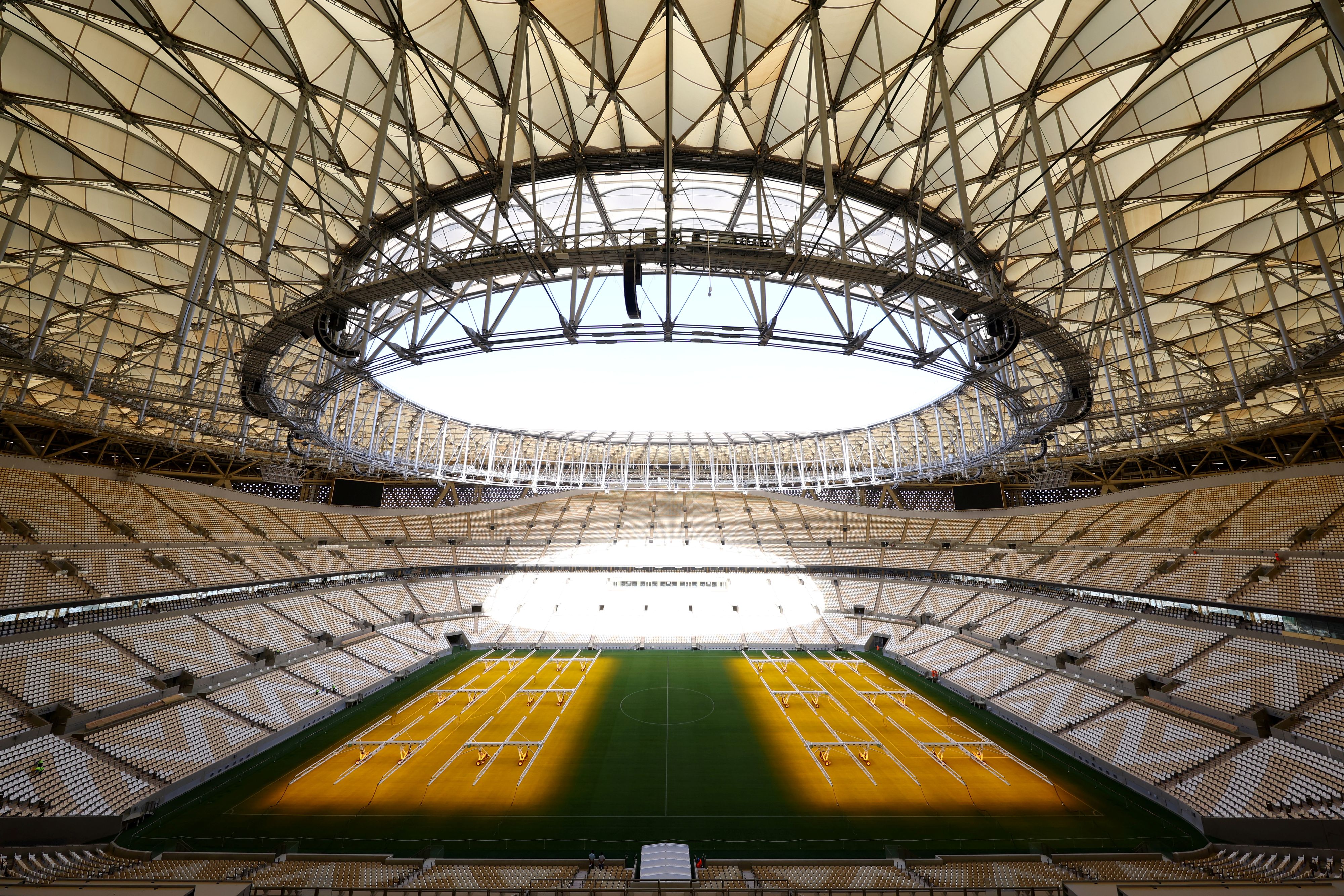 Soccer Football - General Views of the Lusail Stadium - Lusail, Qatar, March 28, 2022.  General view inside the Lusail Stadium, the venue for the 2022 Qatar World Cup Final REUTERS/Pawel Kopczynski
