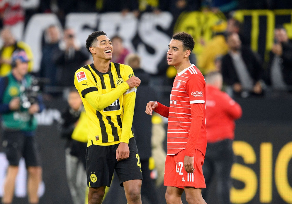 Jude Bellingham und Jamal Musiala knacken die 100-Millionen-Marke.
