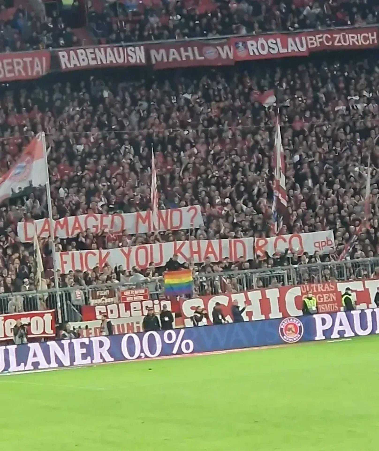 Regenbogen-Protest der Bayern-Fans gegen die WM