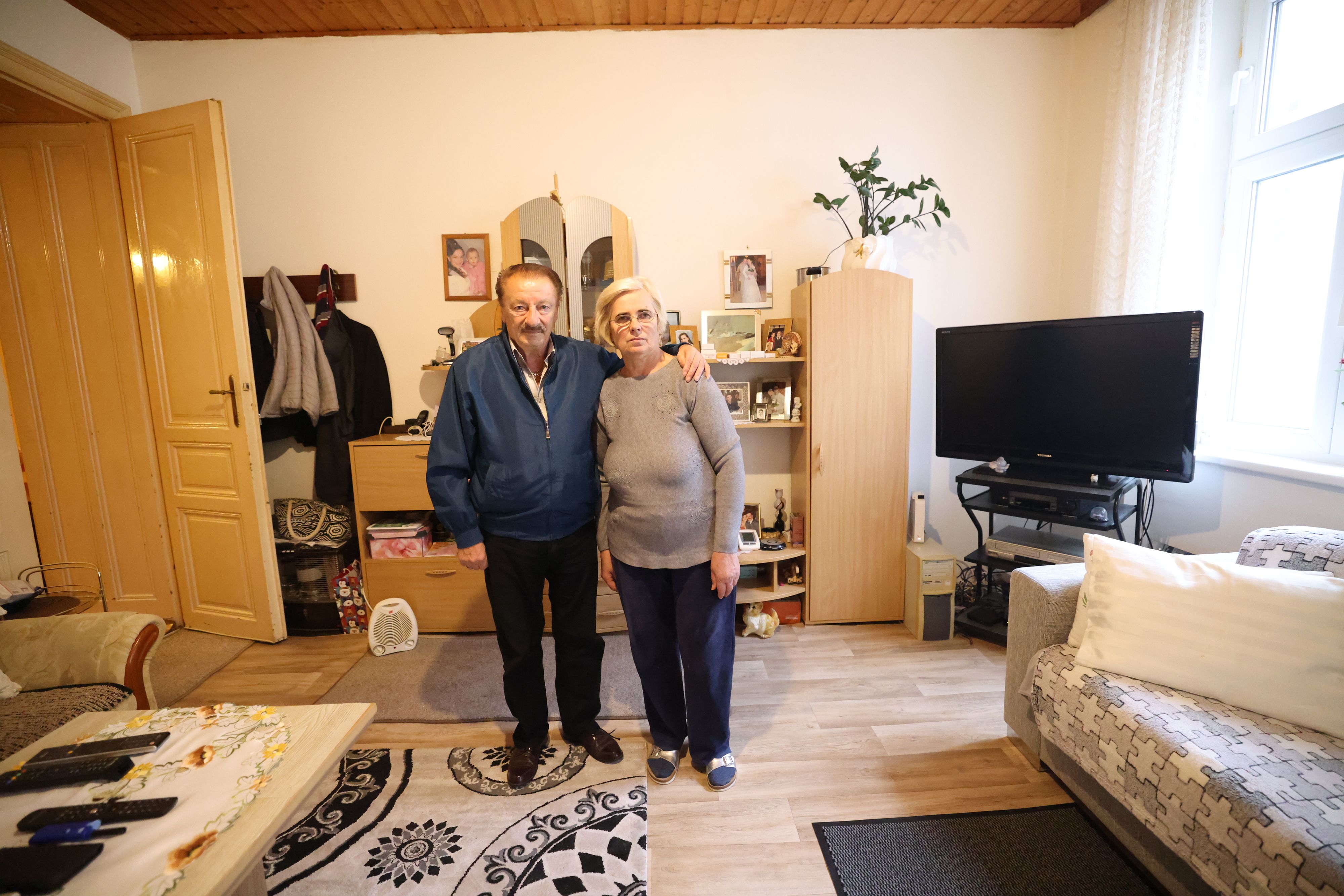 Das verzweifelte Ehepaar Miodrag G. (72) und Mila G. (65) 