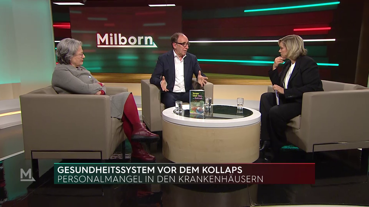 Sozialminister Johannes Rauch im Talk mit Corinna Milborn am 9. November 2022.