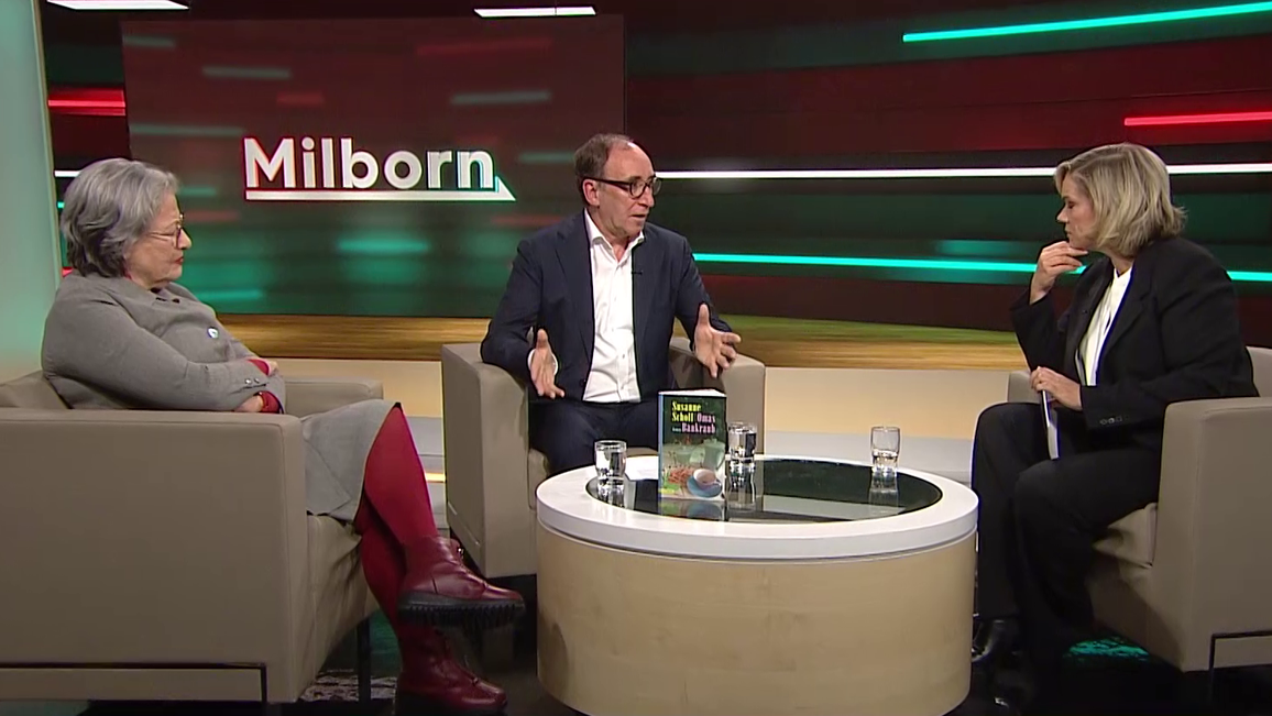 Sozialminister Johannes Rauch im Talk mit Corinna Milborn am 9. November 2022.
