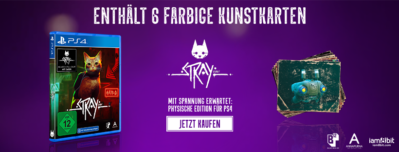 Physische PlayStation 4 Version von "Stray" jetzt erhältlich.