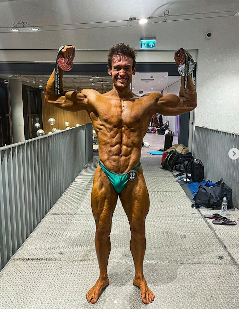 Zahnarzt Max Melchard als Bodybuilder