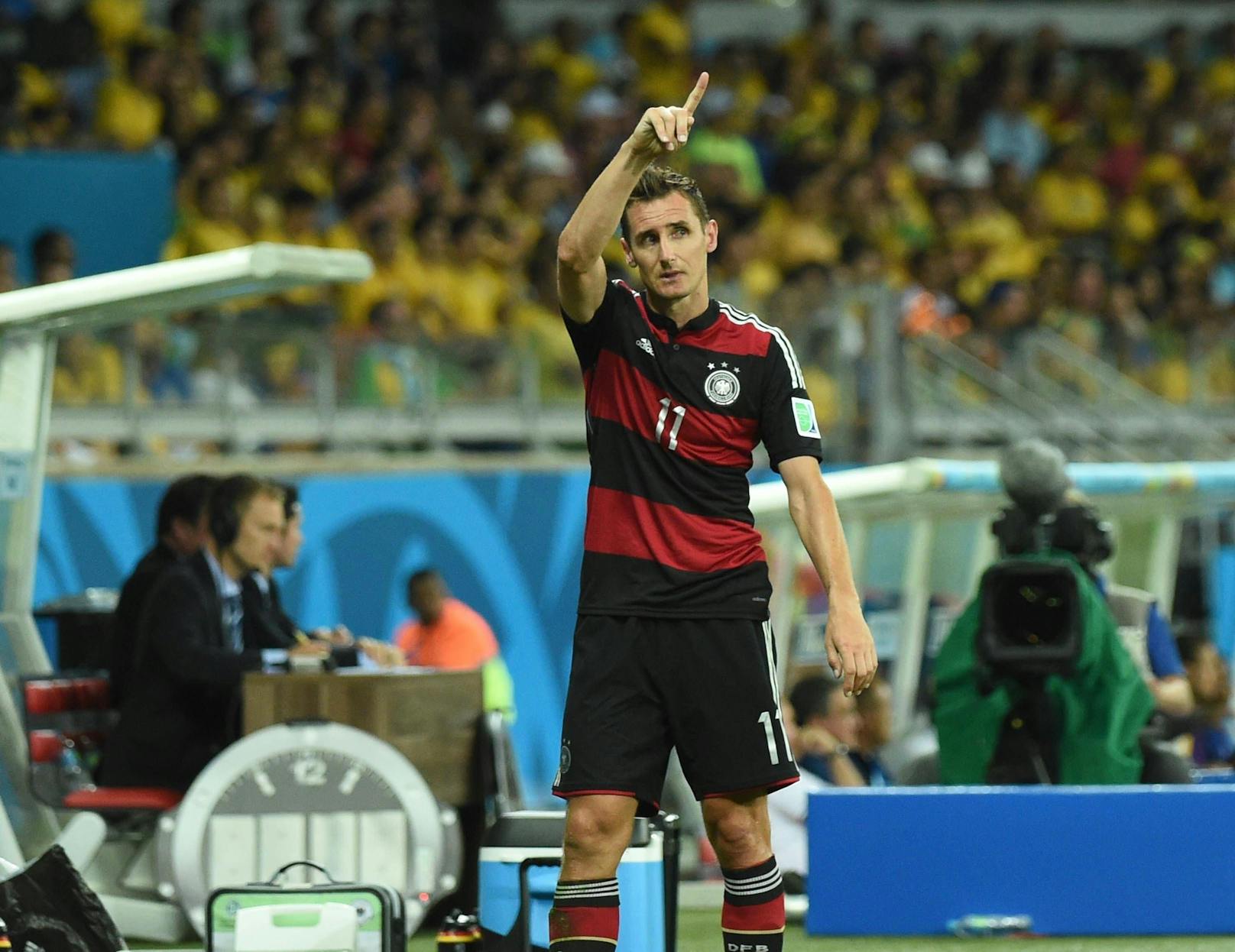 Die meisten Endrunden-Tore: Mit 16 Treffern ist Deutschlands Miroslav Klose in der Torschützen-Liste top.