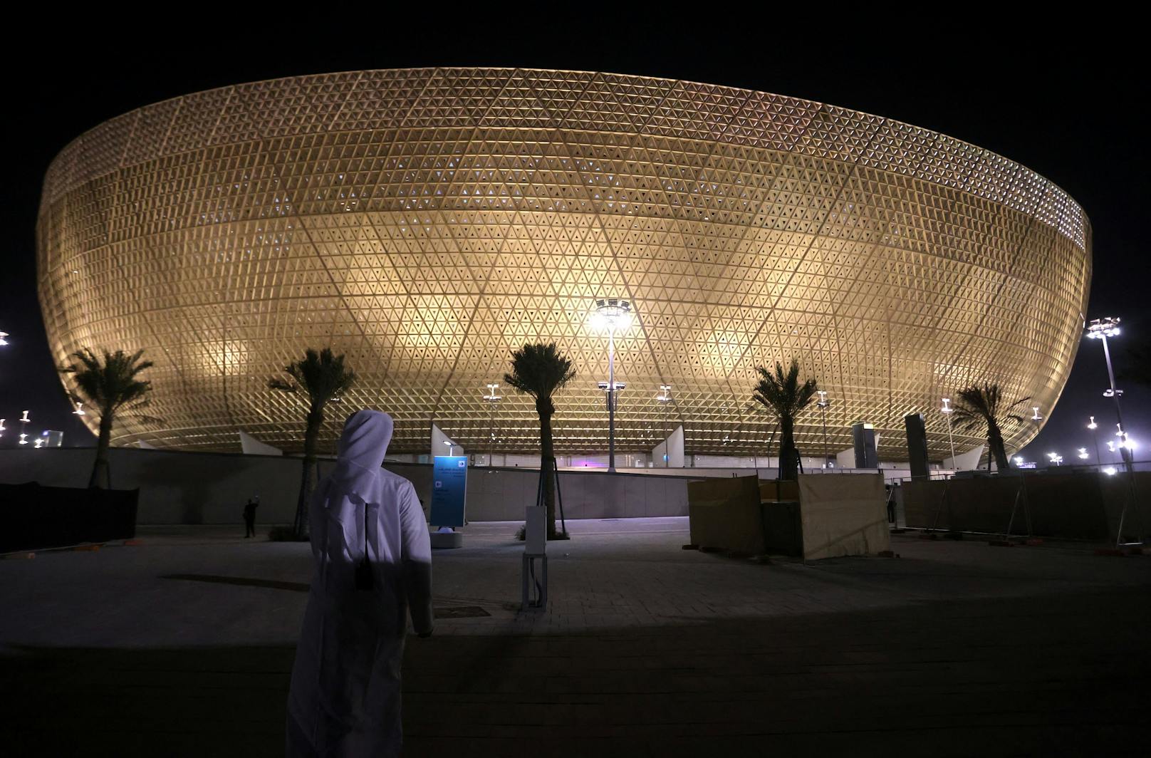Das Lusail-Stadion in Doha hat ein Fassungsvermögen von 80.000 Zuschauern.