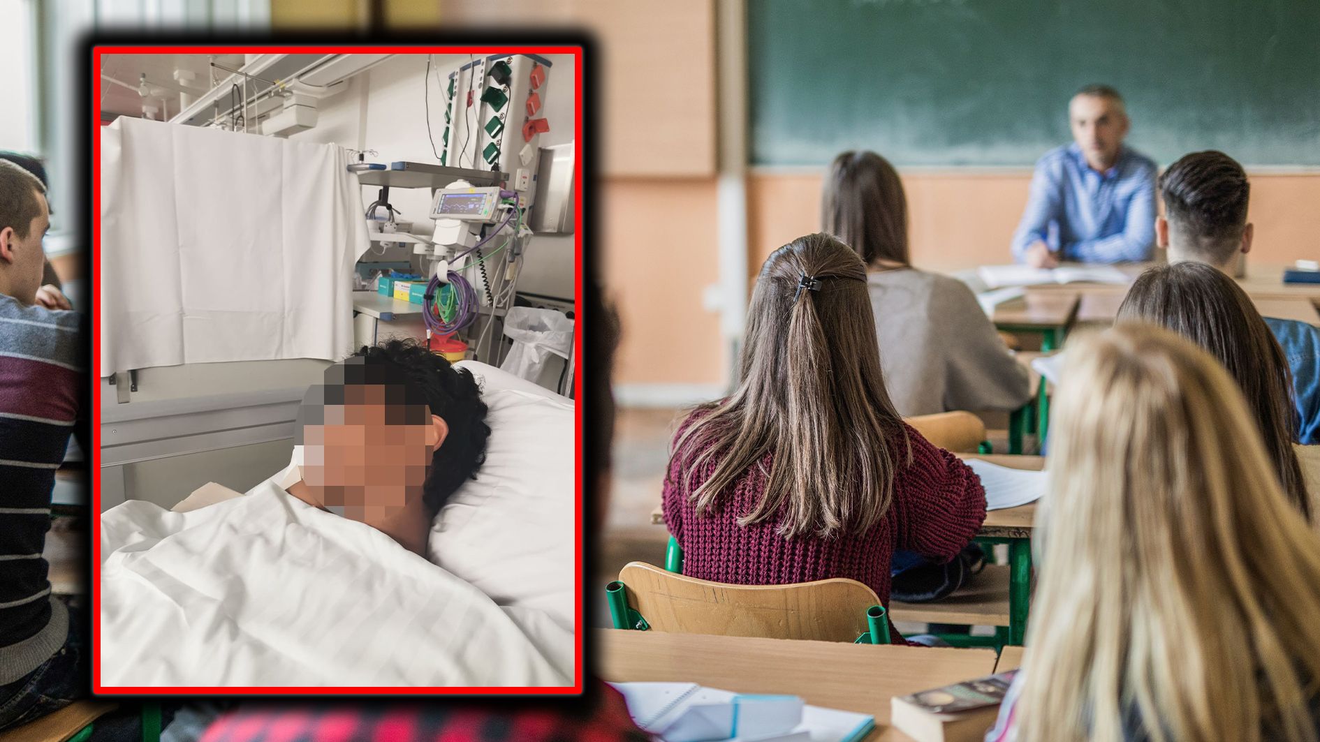 Nach der Prügelattacke verbrachte der 14-Jährige fast zwei Wochen im AKH.