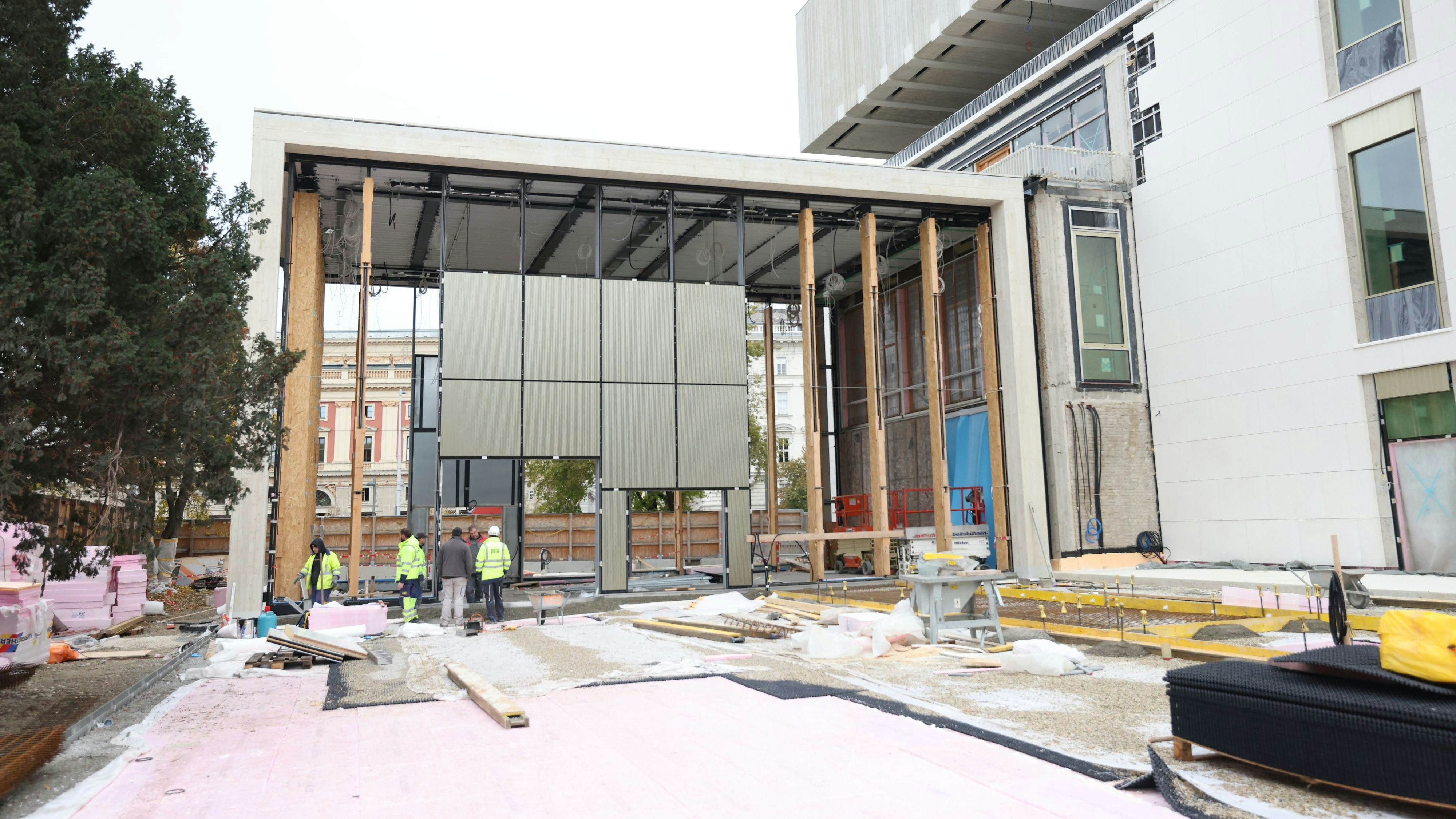Neue Einsichten in die Baustelle des Wien Museums