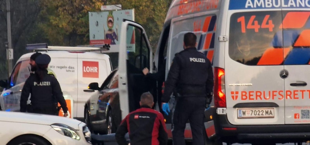 Schwerer Verkehrsunfall am Wiener Handelskai
